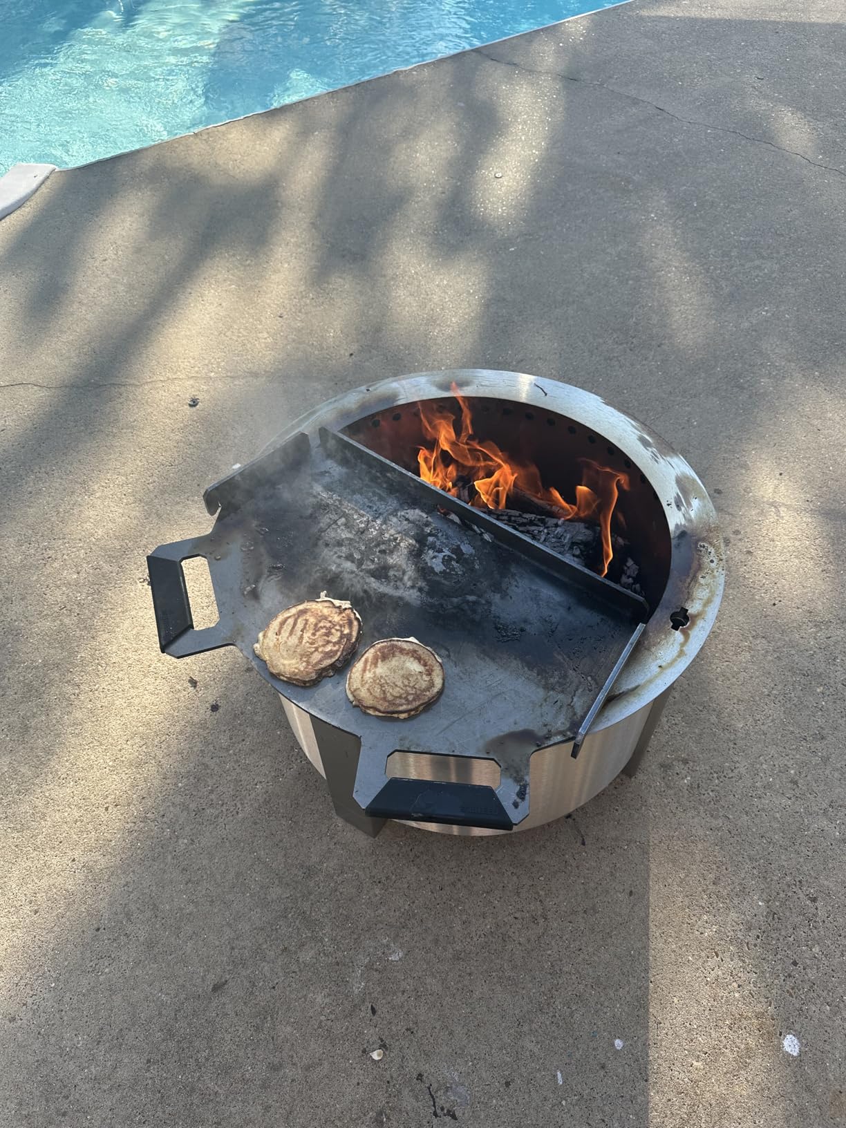 Breeo Smokeless Fire Pit (X Series 24, Corten Steel) | 27.5 inch Smokeless Firepit for Outside | 62 Pounds | Ideal for Families Compatible with Wide Range of Breeo Accessories customer photo 1