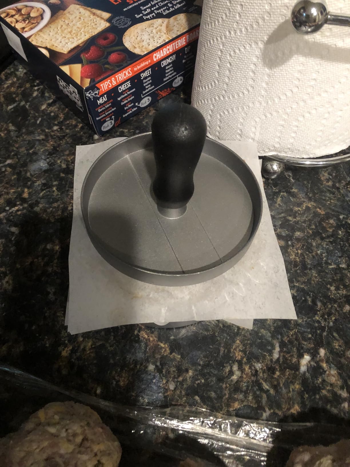 TACGEA Burger Press 150 Patty Papers, Non-Stick Hamburger Patty Maker with Wax Paper, Aluminum Burger Maker for Kitchen BBQ Grill customer photo 2