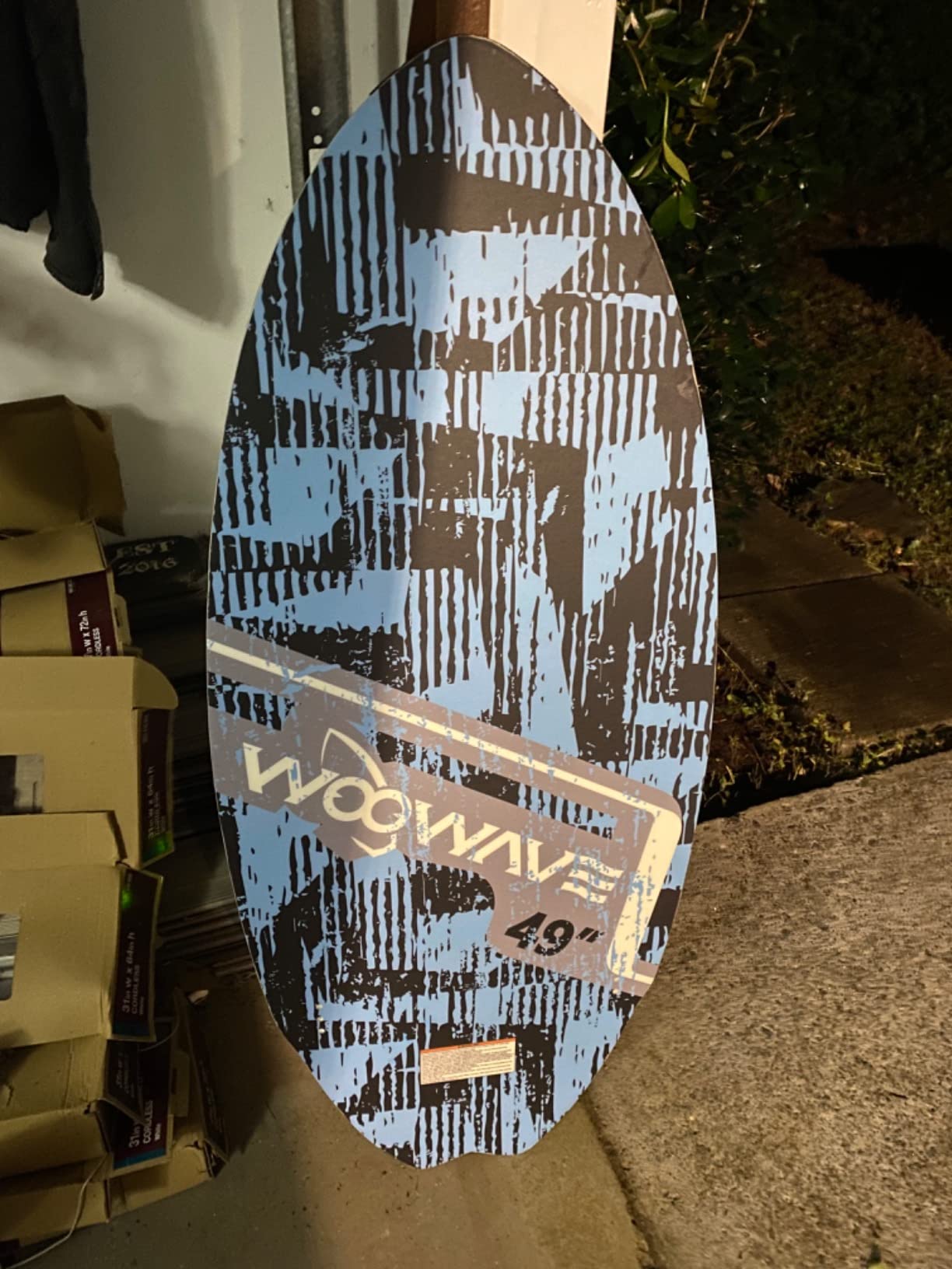 WOOWAVE Wakesurf Board 49 inch with 2 Removeable Tail Fins, Light EPS Core and EVA Traction Pads Perfect Surfing for Kids Adults Beginners customer photo 2