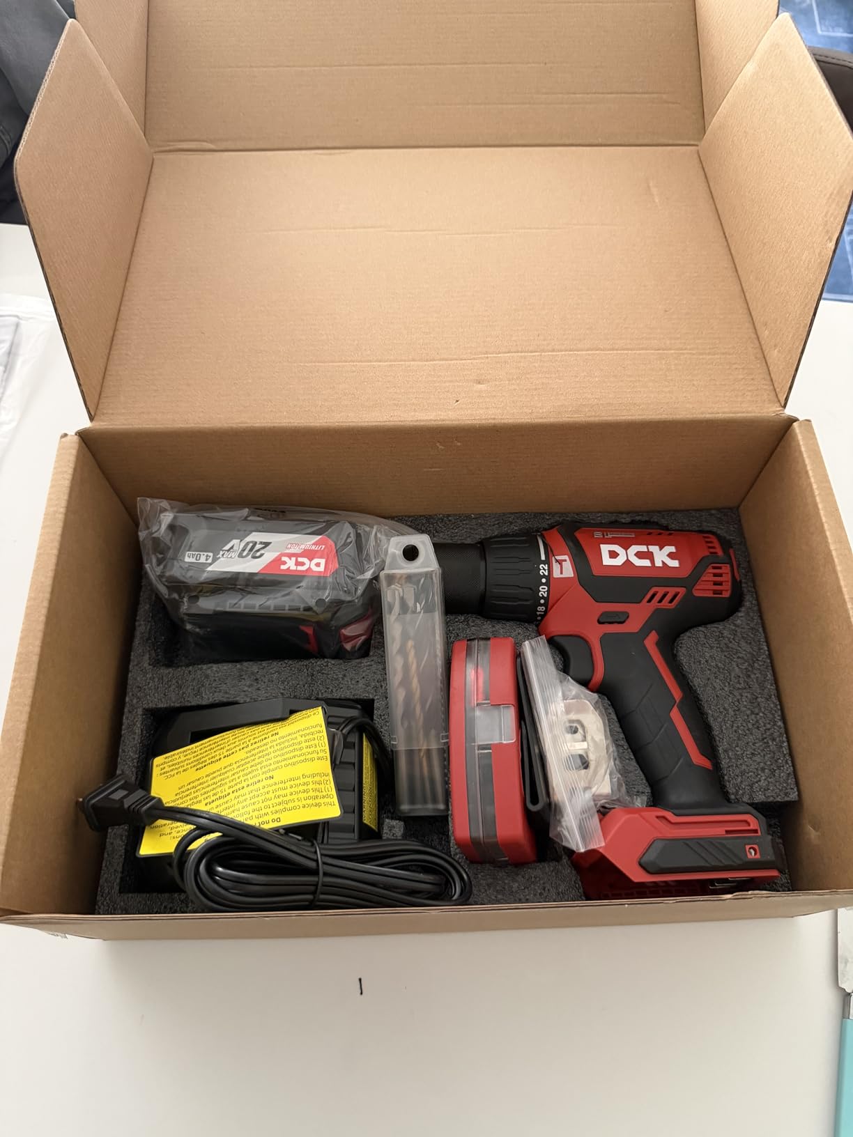 DCK 20V Brushless Hammer Drill, 531 in.lbs, 36000 BPM, 1/2