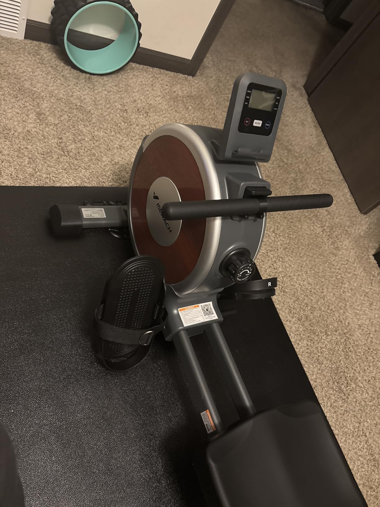 MERACH Rowing Machines for Home, Magnetic Rowing Machine with 16 Levels, Rower Machine of Quiet Resistance, Dual Slide Rail with Max 350lbs Weight Capacity, App Compatible customer photo 2