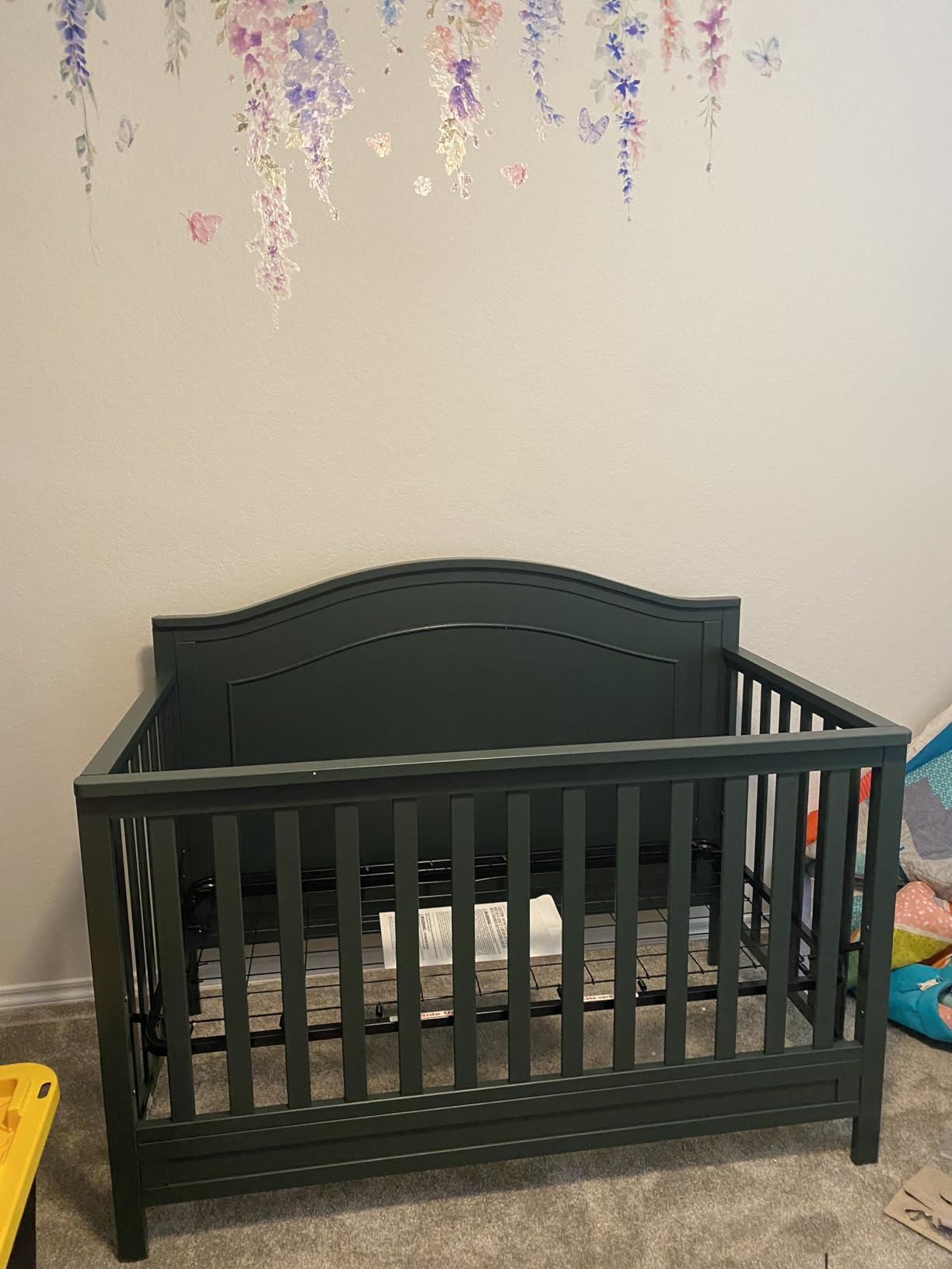 Davinci Charlie 4-in-1 Convertible Baby Crib - GREENGUARD Gold Certified Convertible Crib to Toddler Bed, Daybed, Full-Size Wooden Bed, Durable, 4 Adjustable Mattress Heights - Chestnut customer photo 1