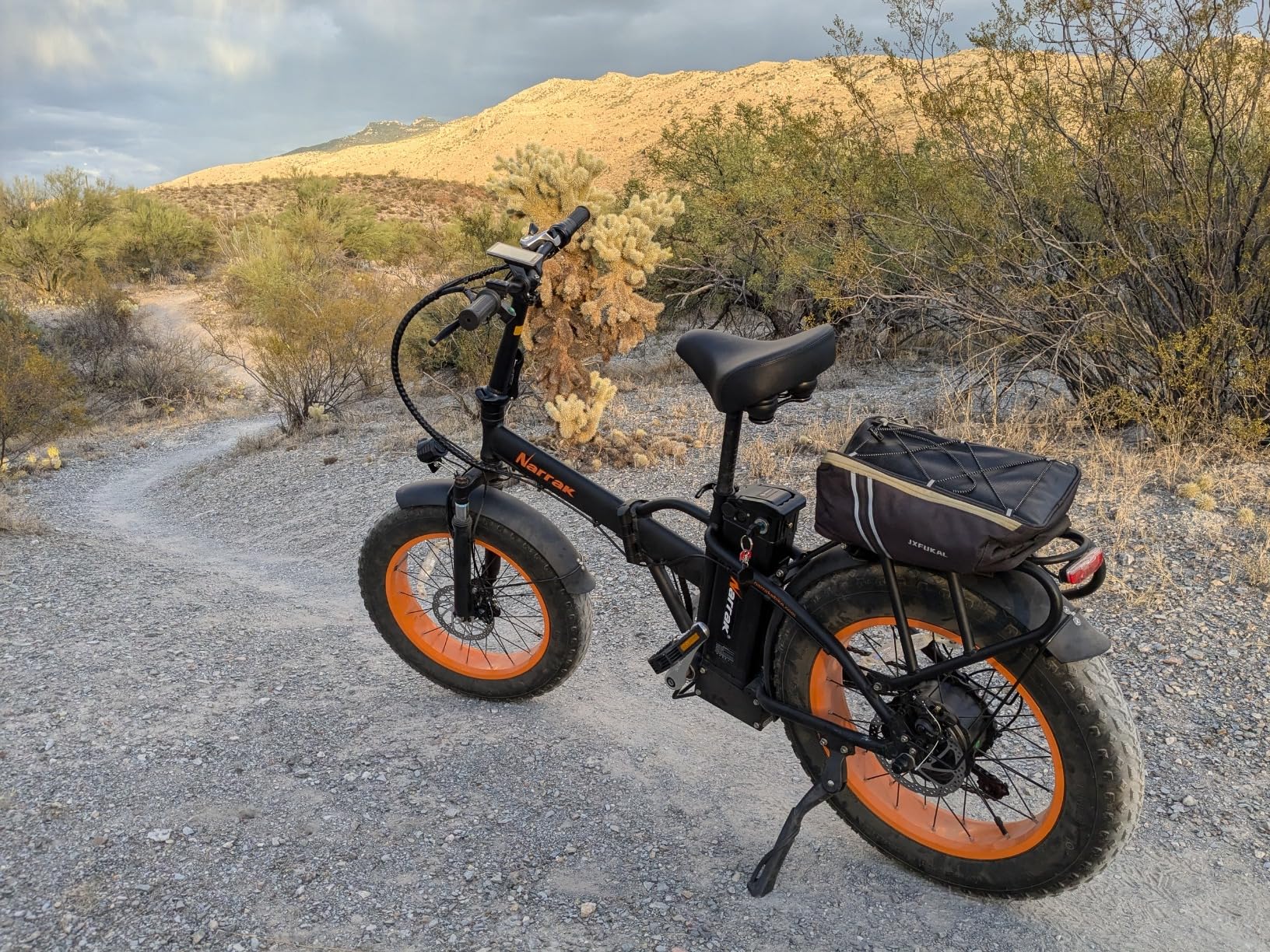 NARRAK Fat Tire Folding Electric Bike, 48V & 624Wh Lithium Removable Battery, Peak 1100W Brushless Motor, Max Speed 20Mph, M5 Large LCD Display, Suspension, Step-Over/Thru Frame customer photo 2