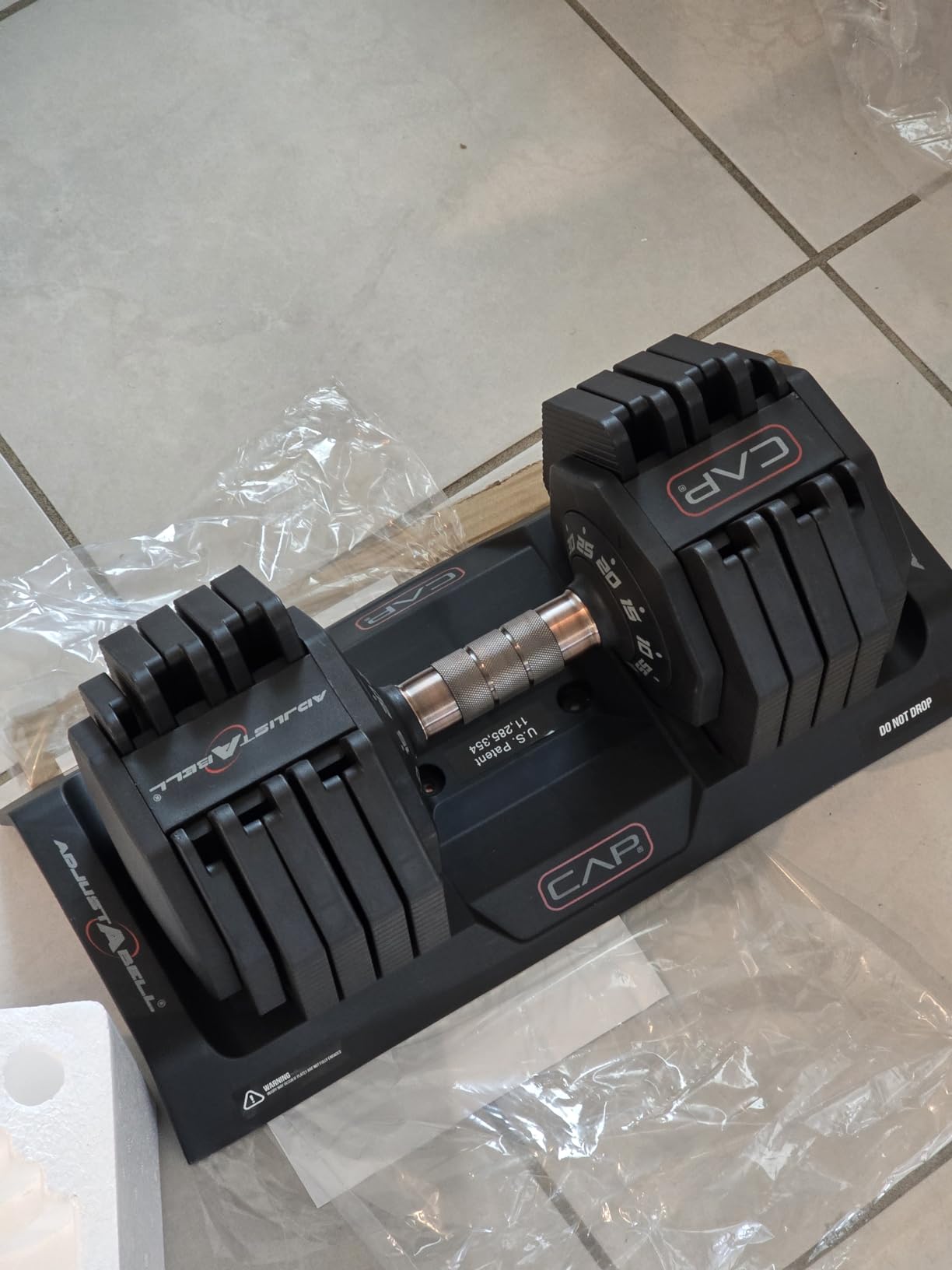 CAP ADJUSTABELL Adjustable Dumbbell Weights - Singles & Pairs | 12.5 lb, 25 lb & 55 lb | Multiple Handle Options customer photo 1