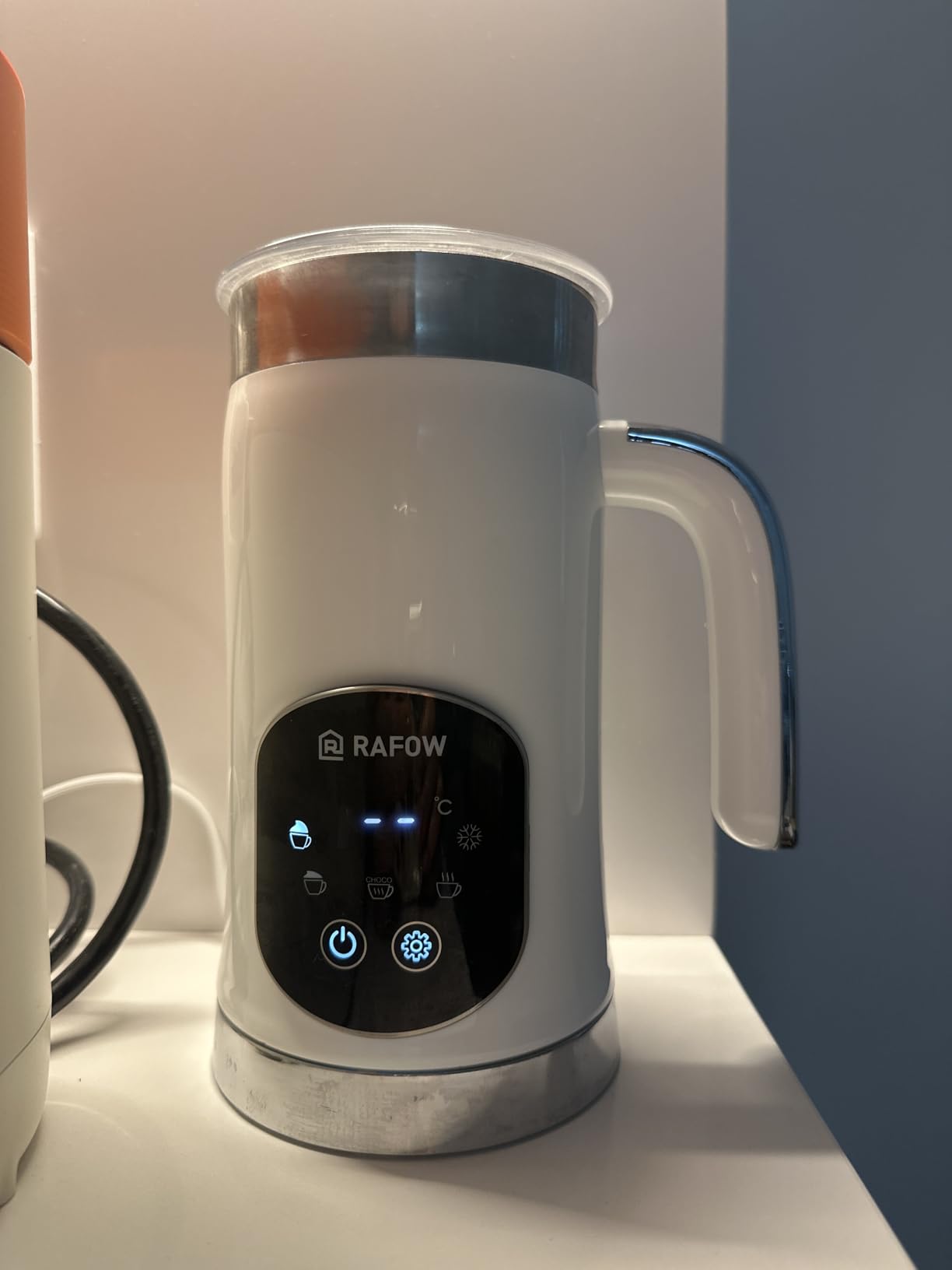 4 in 1 Electric Milk Frother: 10oz/350 mL Large Capacity Electric Milk Steamer for Hot and Cold Milk Froth - Automatic Milk Frother & Warmer for Latte, Cappuccinos, Macchiato, Hot Chocolate customer photo 2