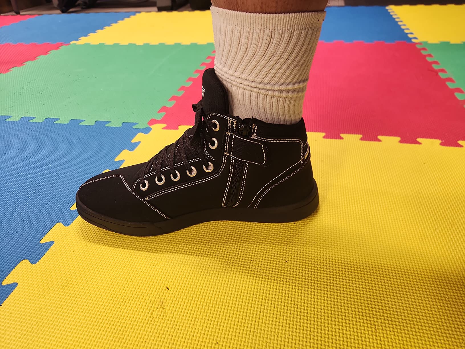 IRON JIA'S Motorcycle Shoes for Men, CE-Certified, Breathable Anti-Slip Protective Gear, Powersport Casual Motorcycle Riding Boots customer photo 1