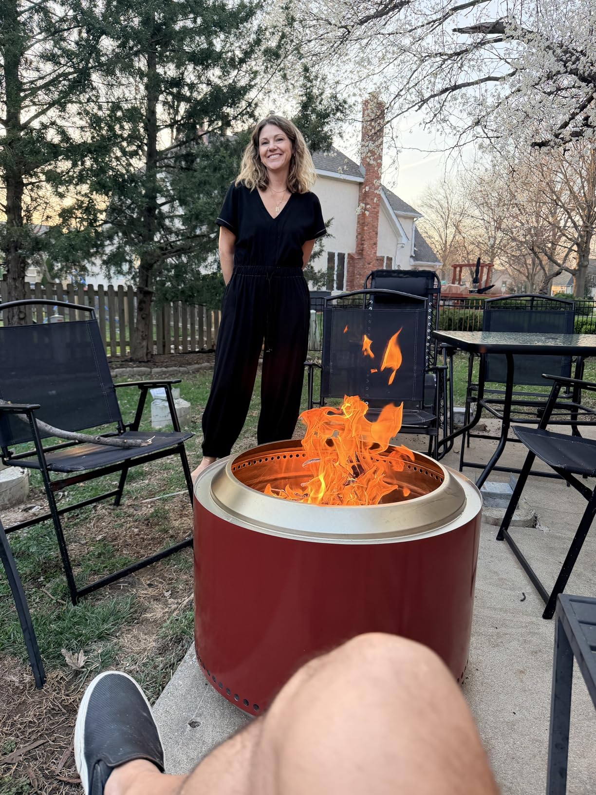 Solo Stove Yukon 27 Inch Smokeless Fire Pit with Removable Ash Pan - Wood Burning Portable Stainless Steel Outdoor Fireplace, Stainless Steel, Ideal for 6 or More People, 38 lbs customer photo 1