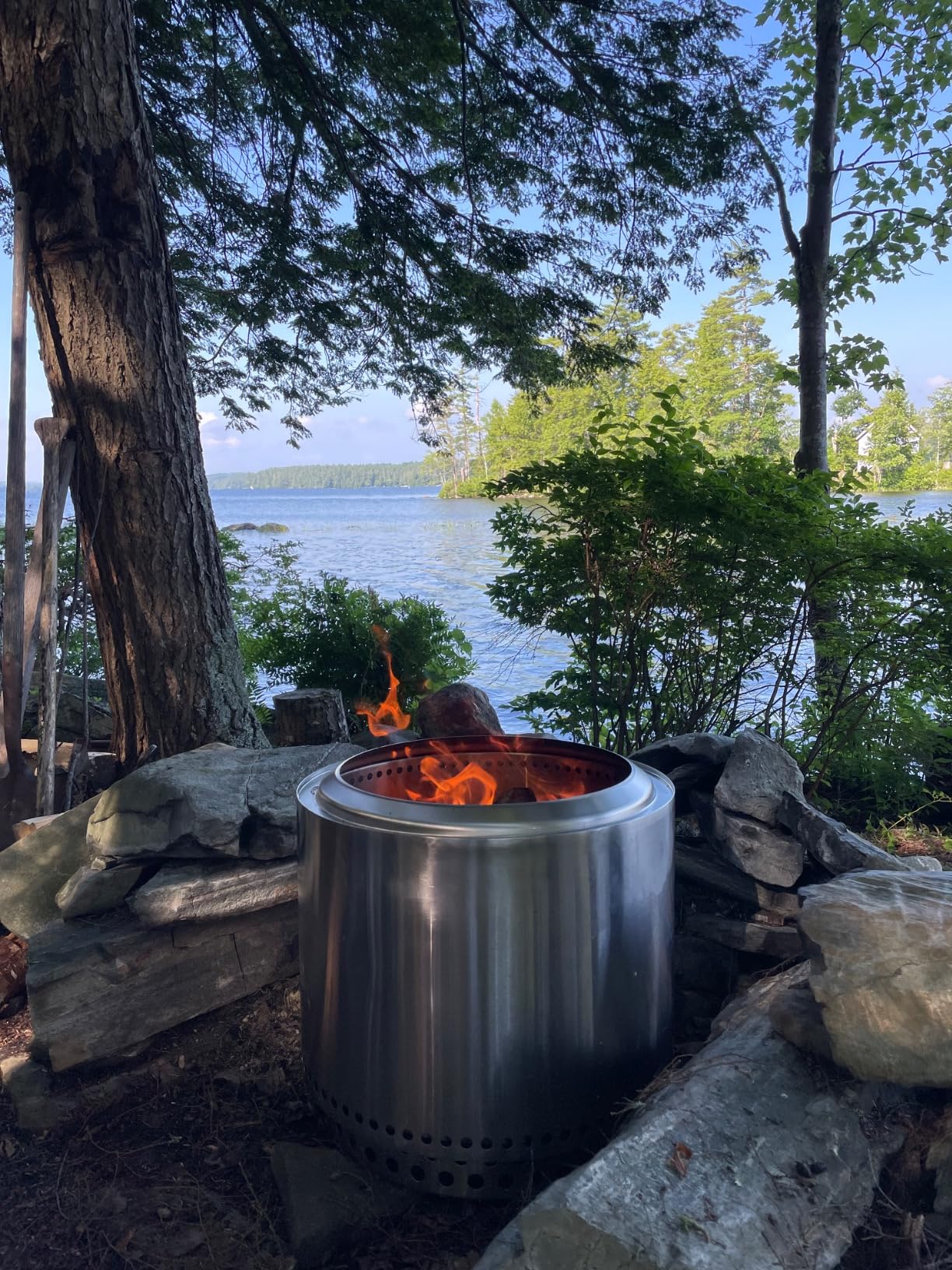Solo Stove Ranger 2.0 with Stand - 15 Inch Smokeless Portable Fire Pit - Lightweight Outdoor Fireplace with Removable Ash Pan, Stainless Steel, Carry Case Included, Ideal for 2-4 People, 16.5 lbs customer photo 1