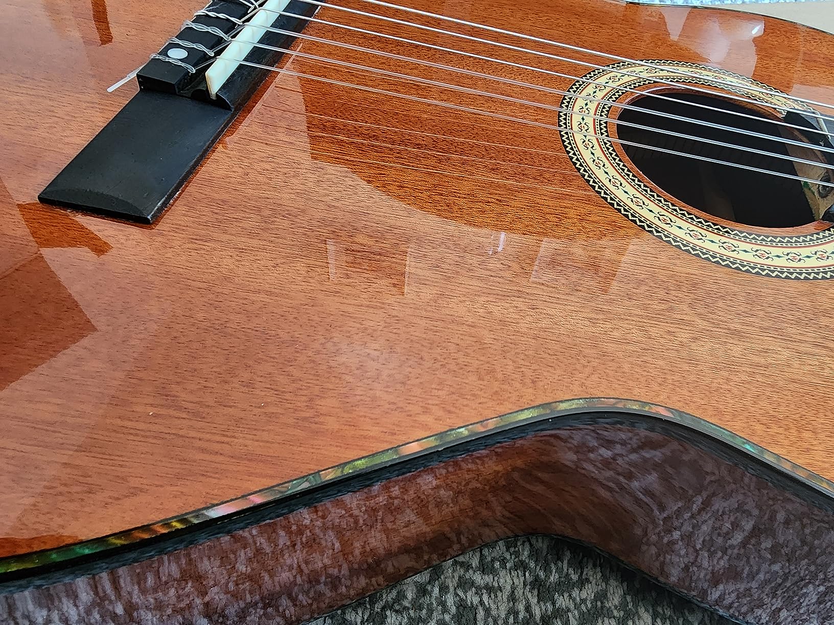 Classical Guitar 4/4, 39 Inch Full Size Nylon String Guitar for Beginner Adults, Guitar Bundle with Gig Bag & Footstool, Sapele Brown, by Vangoa customer photo 2