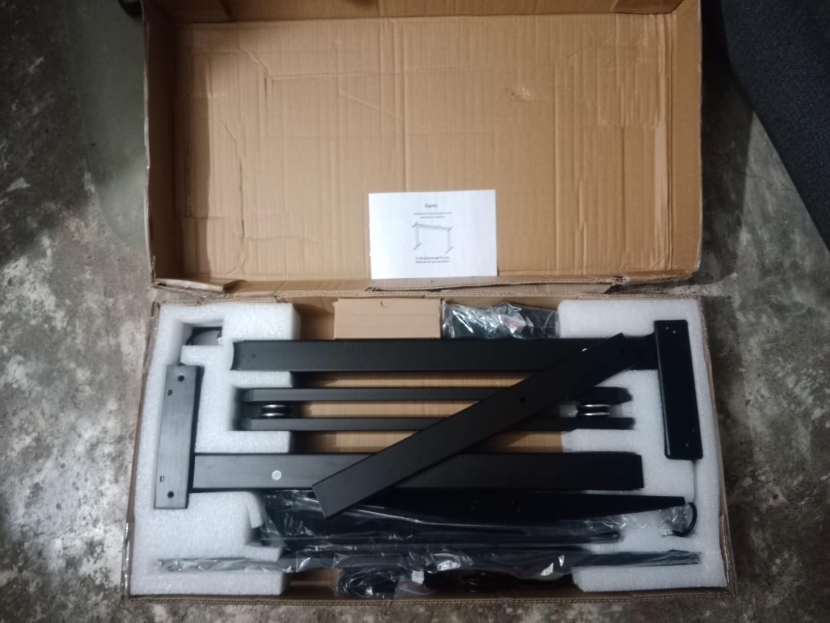 Dual Motor Standing Desk Frame - Height Adjustable Electric Desk Legs, Heavy Duty Sit to Stand Up Desk Base, 4 Memory Settings Controller, Over 300 lbs Load Capacity customer photo 2
