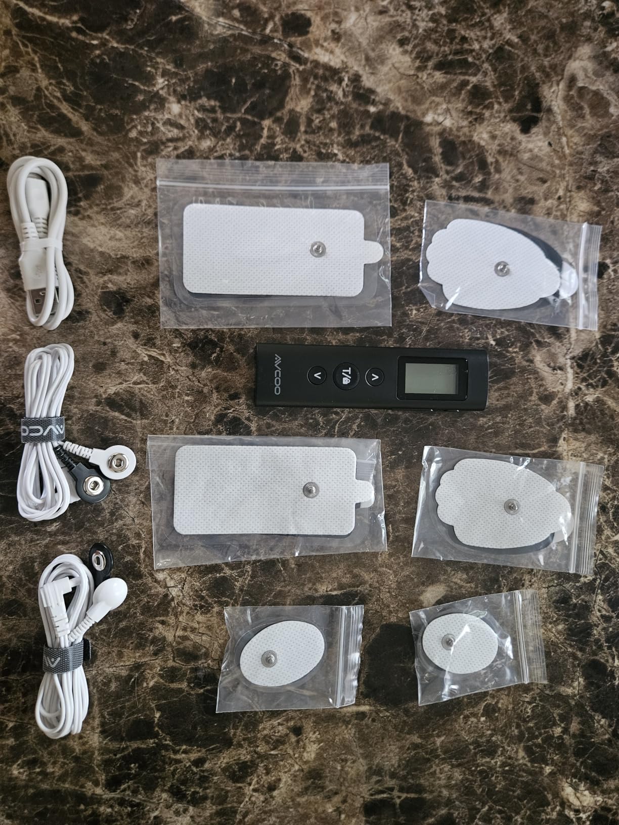 AVCOO 30 Modes TENS EMS Unit Compact Muscle Stimulator for Pain Relief of Back, Shoulder, Neck, Rechargeable & Portable customer photo 1