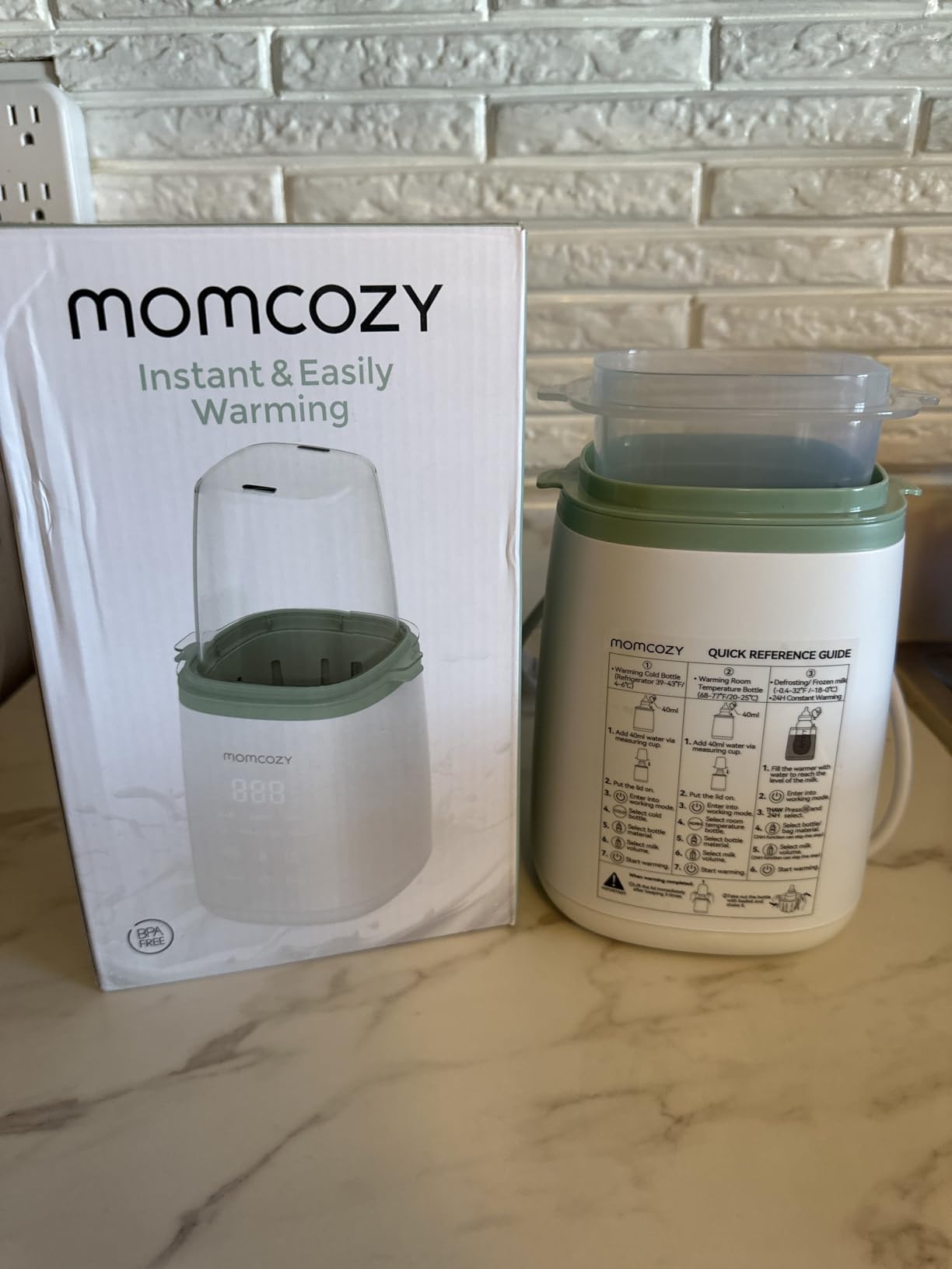 Momcozy Bottle Warmer, Fast Bottle Warmers for All Bottles with Timer, Accurate Temperature Control and Automatic Shut-Off, Multifunctional Bottle Warmer for Breastmilk customer photo 1