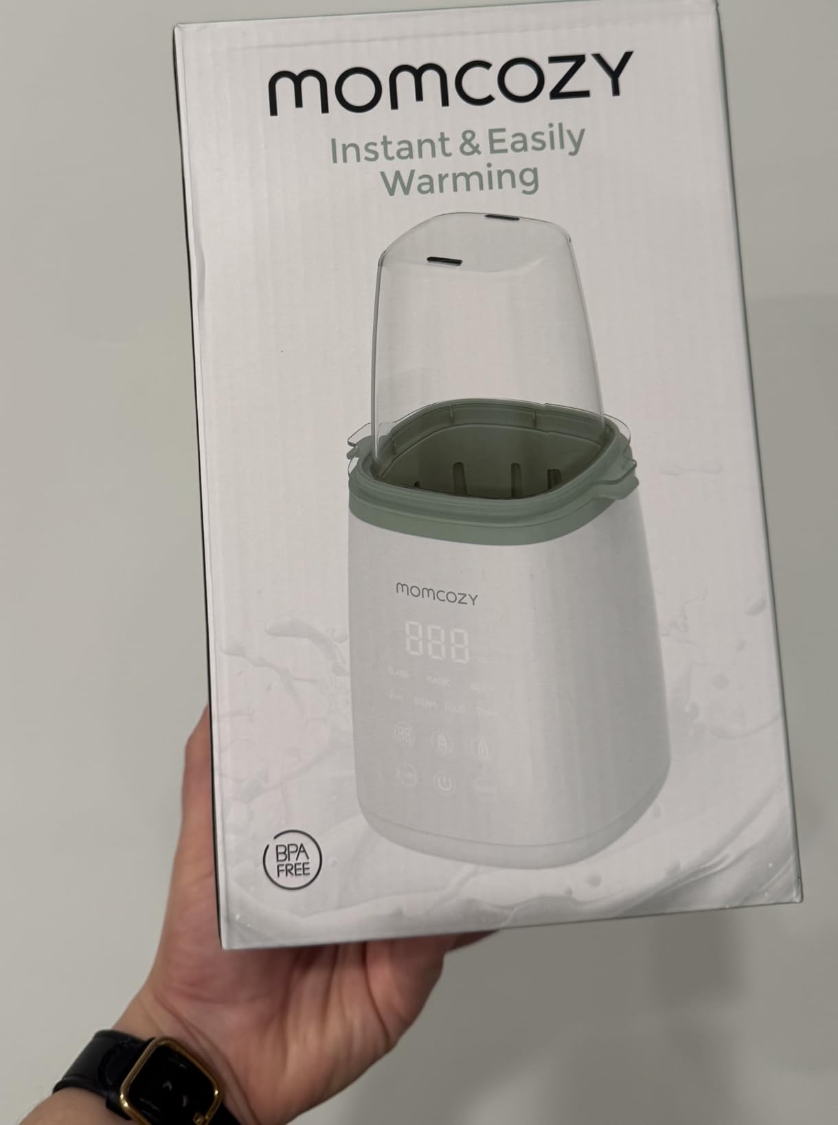 Momcozy Bottle Warmer, Fast Bottle Warmers for All Bottles with Timer, Accurate Temperature Control and Automatic Shut-Off, Multifunctional Bottle Warmer for Breastmilk customer photo 2