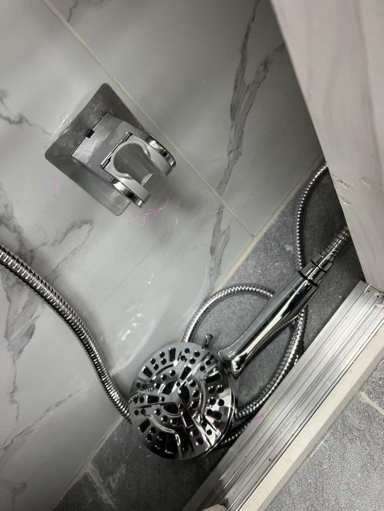 BESAQUO Shower Head,10 Functions High Pressure shower head with handheld, Built-in Pause Mode & Power Wash, Non-Clogging Nozzles High Flow Hand Held Shower Head, Leakproof 6ft Hose&Adjustable Bracket customer photo 2