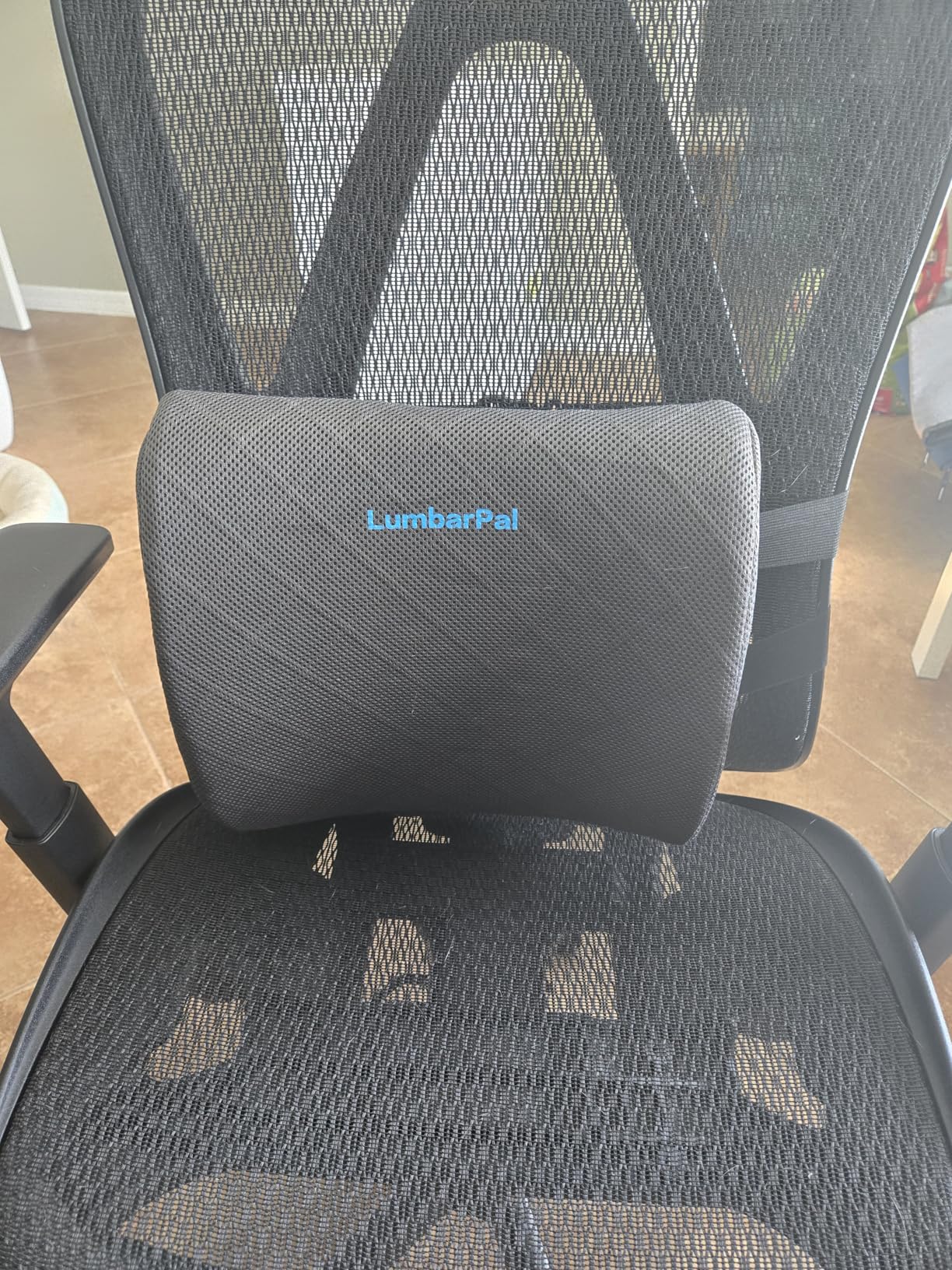 Lumbar Support Pillow for Office Chair Back Support Lumbar Pillow for Car, Gaming, Office Chair - Improve Sitting Posture & Back Pain Relief, Memory Foam, Adjustable Straps, Grey customer photo 2