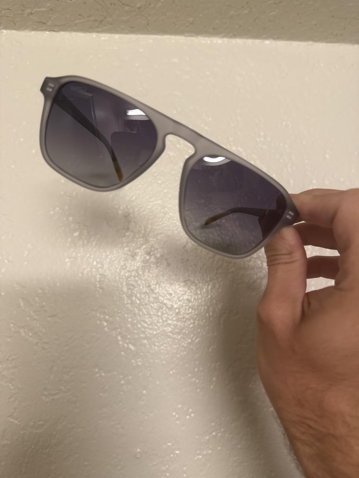 Polarized Modern Aviator One-Bridge Square Mens Sunglasses customer photo 1