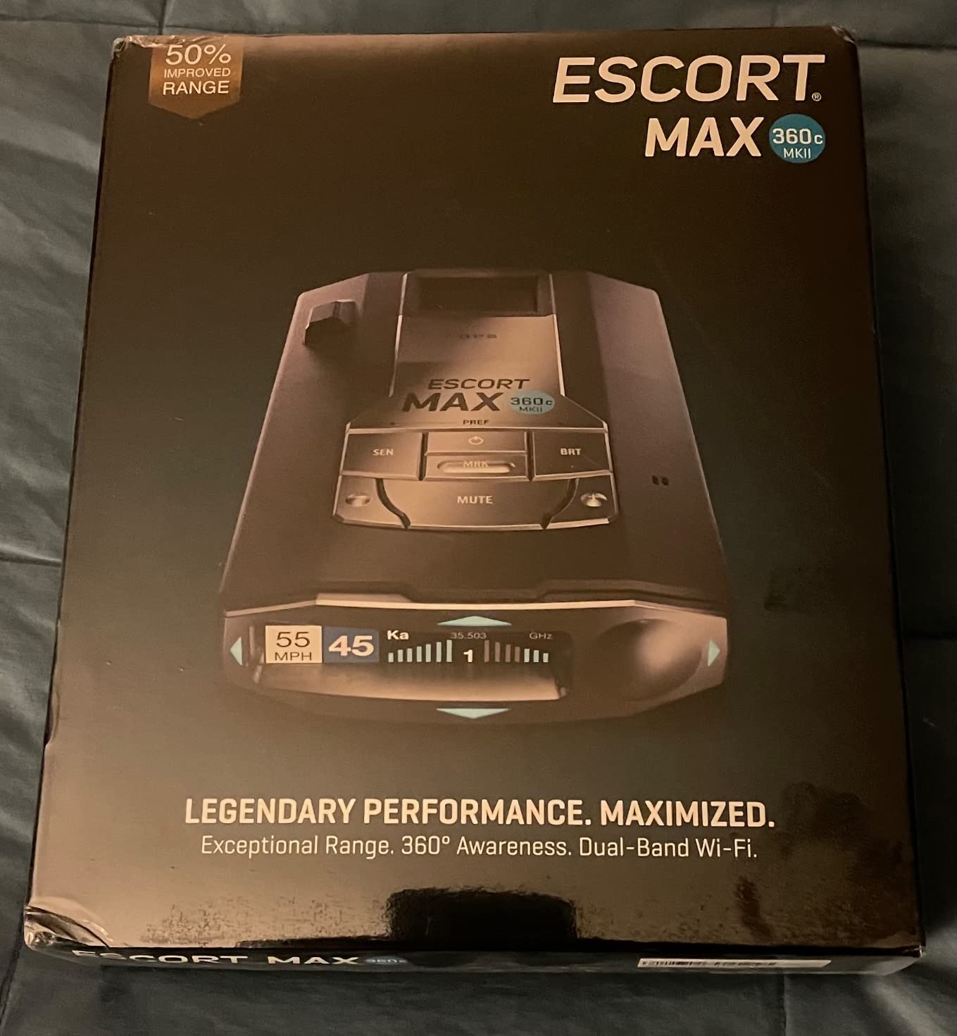 Escort MAX 360c MKII Laser Radar Detector - Dual-Band Wi-Fi and Bluetooth Enabled, 360° Directional Arrows, Exceptional Range, Shared Alerts, Apple CarPlay and Android Auto Compatible customer photo 1