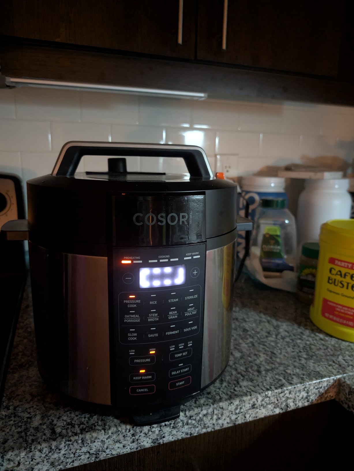 Cosori Pressure Cooker 6QT, Stainless Steel, 9-in-1 Multi Cooker, 12 Safety Features, Ceramic Inner Pot, Rice, Slow Cook, Sous Vide, Saute, 1100W customer photo 2