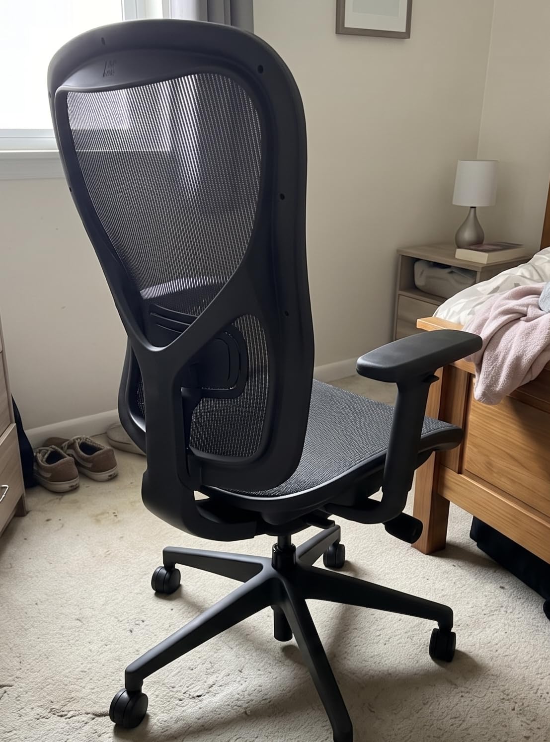 FelixKing Office Chair, Ergonomic Desk Chair Breathable Mesh Chairs Adjustable High Back Lumbar Support Flip-up Armrests customer photo 2
