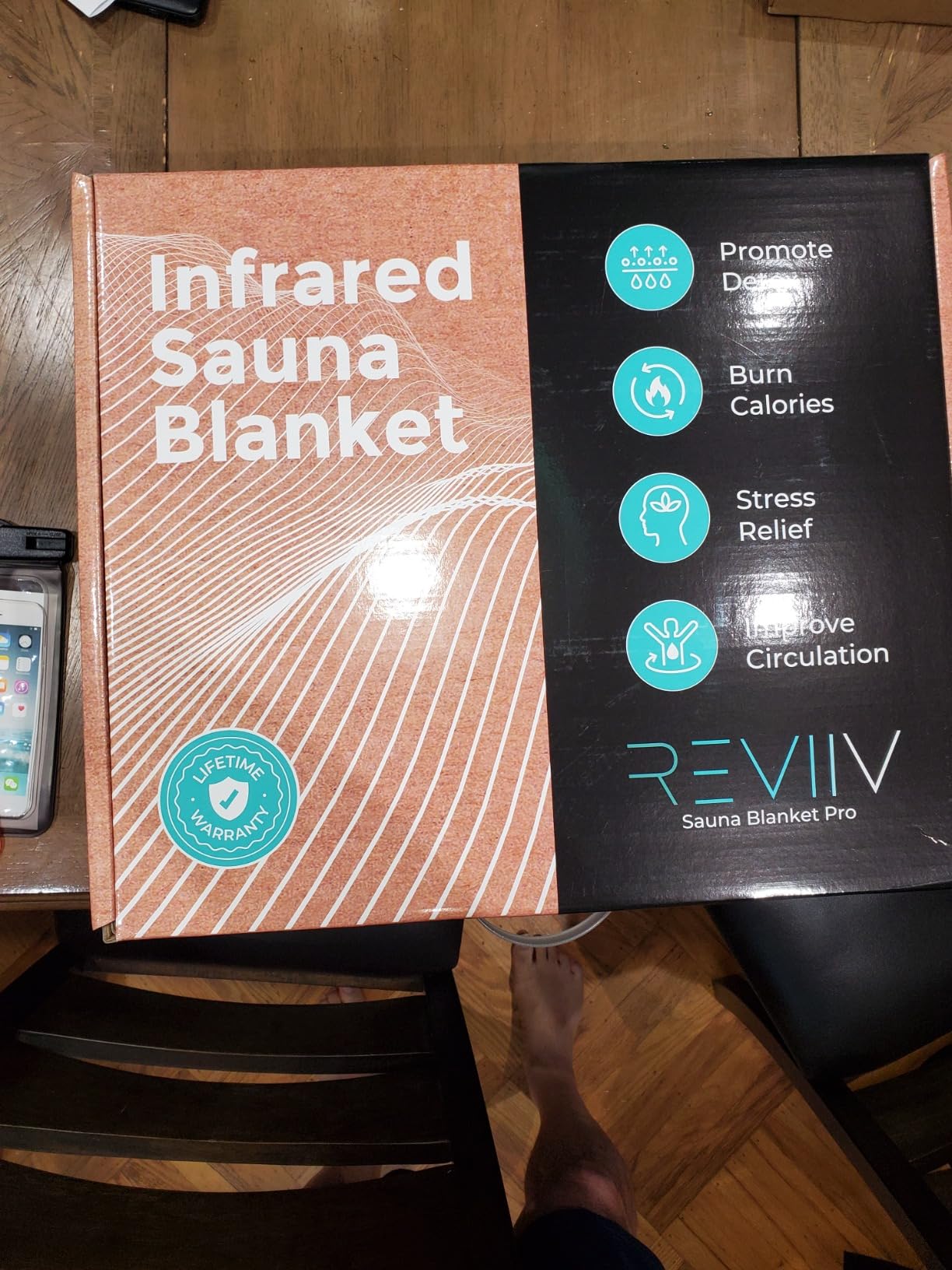 Portable Infrared Sauna Blanket for Home, Carbon Fiber Far Infrared Heating, Low EMF Full Body Sauna Blanket with Washable Towel Insert, Carry Bag & Digital Controller, Relaxation & Recovery customer photo 1