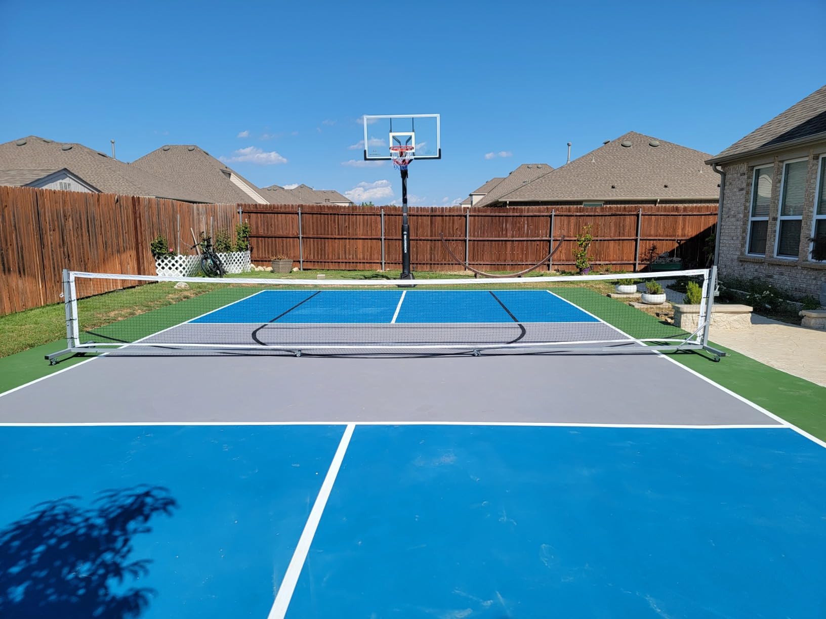A11N Sports Pro Pickleball Net with Wheels and Hand Winch, Tournament Regulation Size, Anti-Sag Design, Perfect for Outdoor Court & Indoor Gym Floor customer photo 1