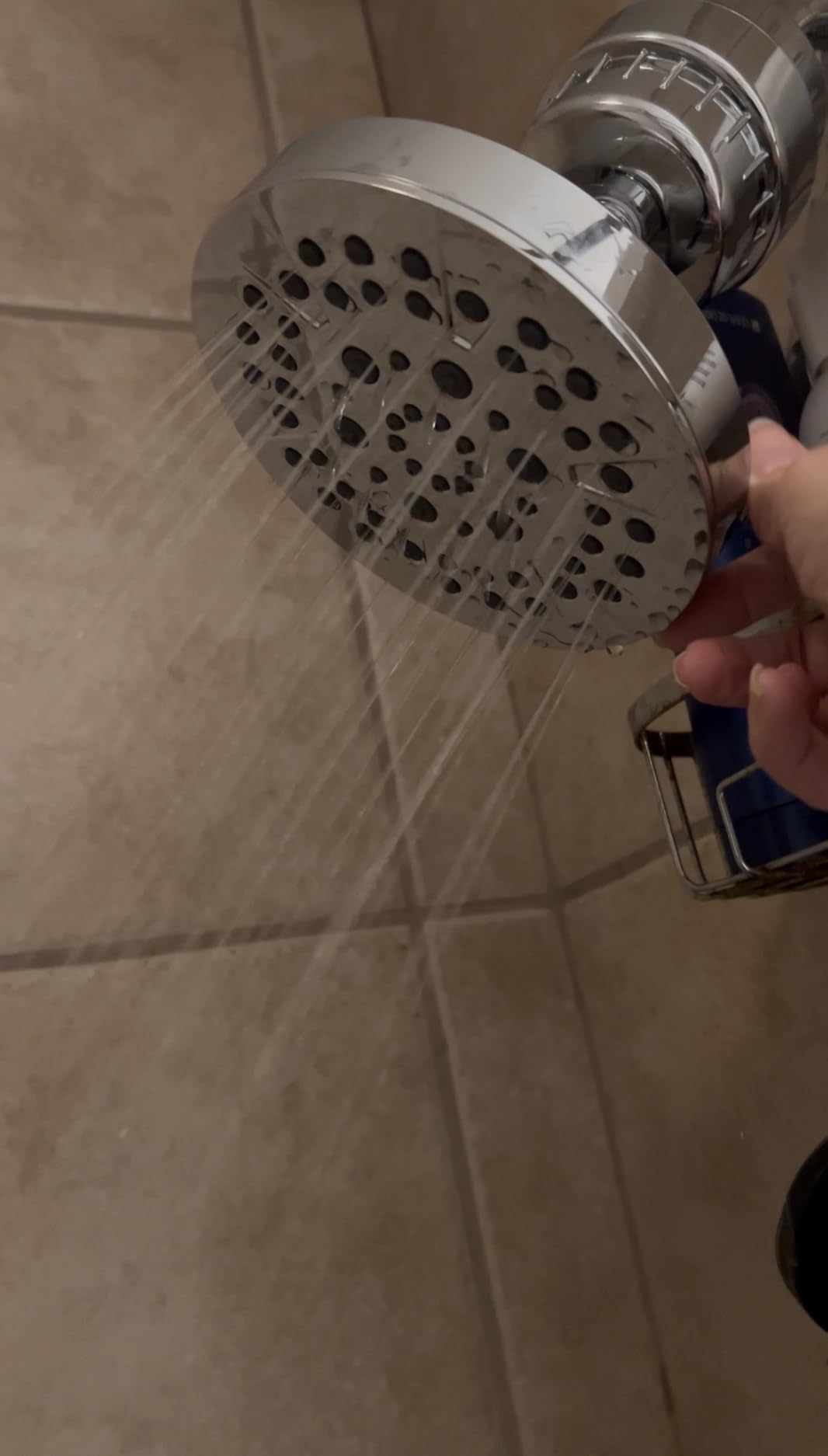 Delta 6-Setting Chrome Shower Head with High Pressure Spray, 6 Inch Round Shower Head, Showerheads, 1.75 GPM Flow Rate, Chrome 52535 customer photo 1