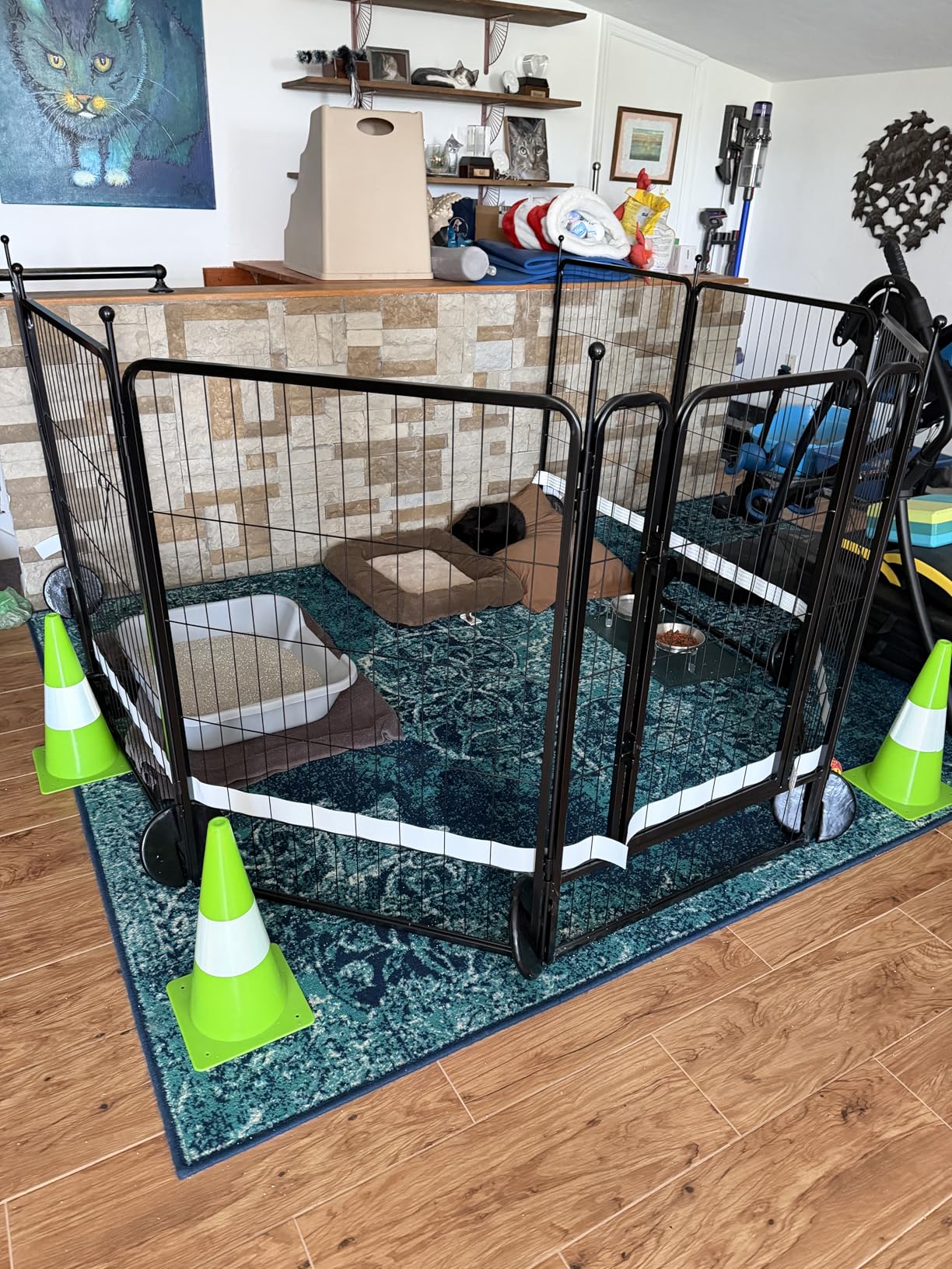 FXW Rollick Unleashed Dog Playpen for Indoor, Yard, RV Camping, 40 inch 16 Panels for Medium and Large Dogs - Patented customer photo 2