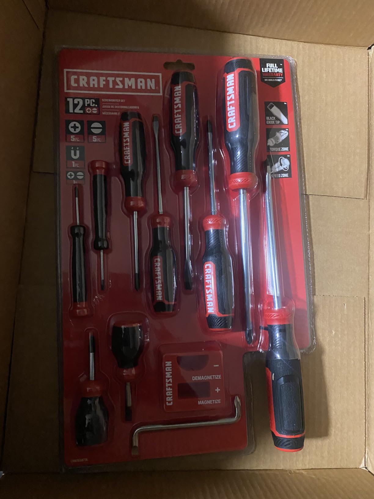 CRAFTSMAN Screwdriver Set, Bi-material, 12 Piece (CMHT65071N) customer photo 1