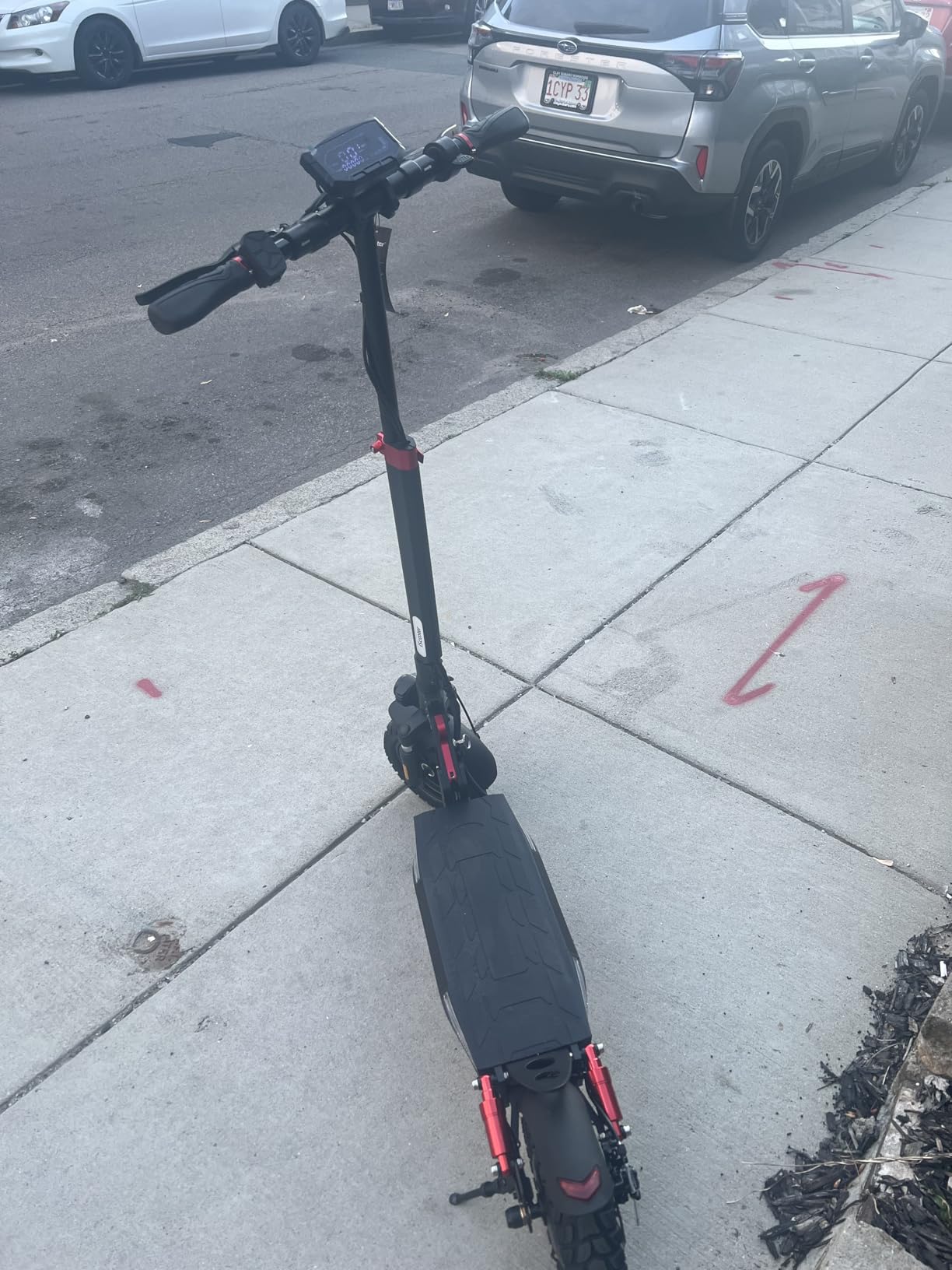 iScooter iX3/iX4 Electric Scooter, Off Road Tires, 800W Motor E-Scooter Up to 25/28 Miles Range,Top Speed 25/28 MPH, Adjustable Handlebar Height,Folding Commuting Electric Scooter for Adults customer photo 2