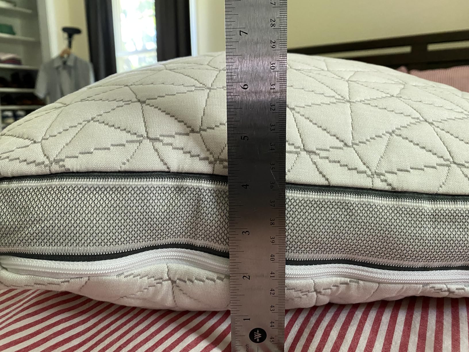 Coop Home Goods Cool+ Adjustable Pillow, Queen Size Plus Shaped Memory Foam Pillows with Cooling Gel, Back, Stomach or Side Sleeper, Neck Support for Sleeping, CertiPUR-US/GREENGUARD Gold customer photo 2