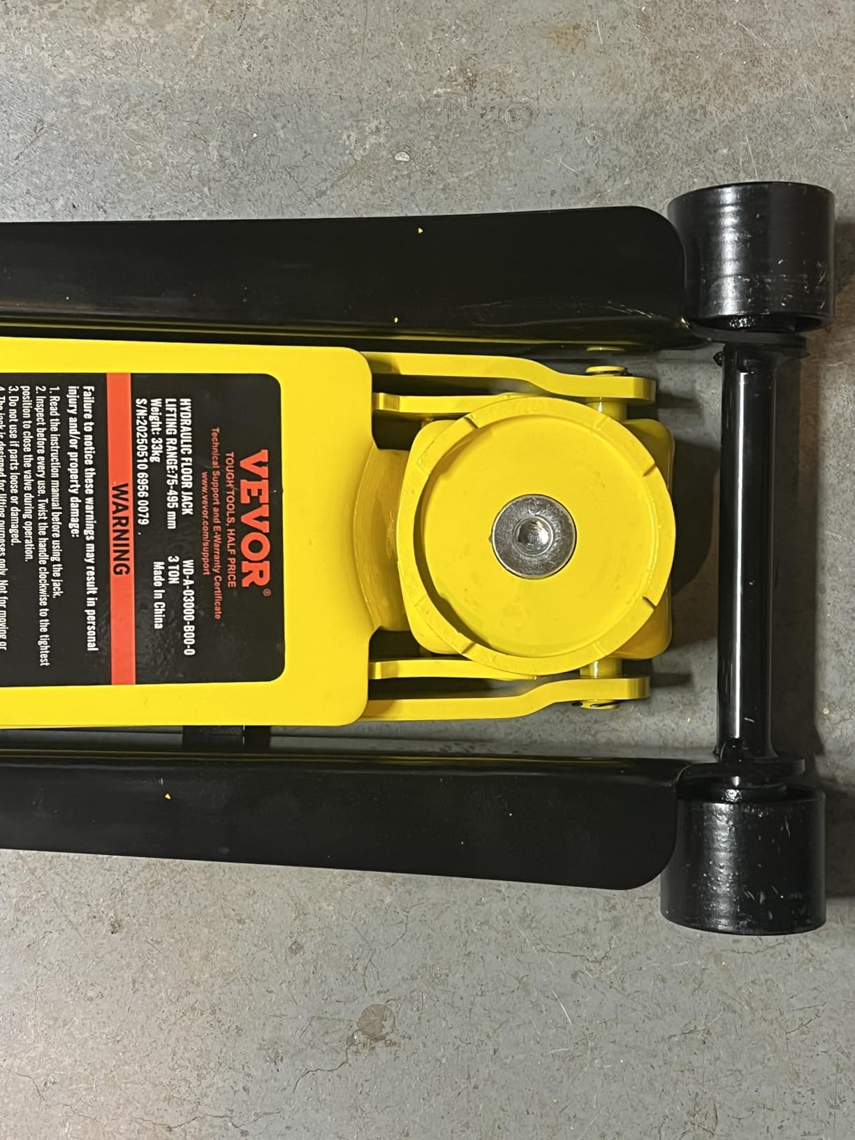 VEVOR 3 Ton Low Profile, Heavy-Duty Steel Racing Floor Jack with Dual Pistons Quick Lift Pump, Lifting Range 3.35