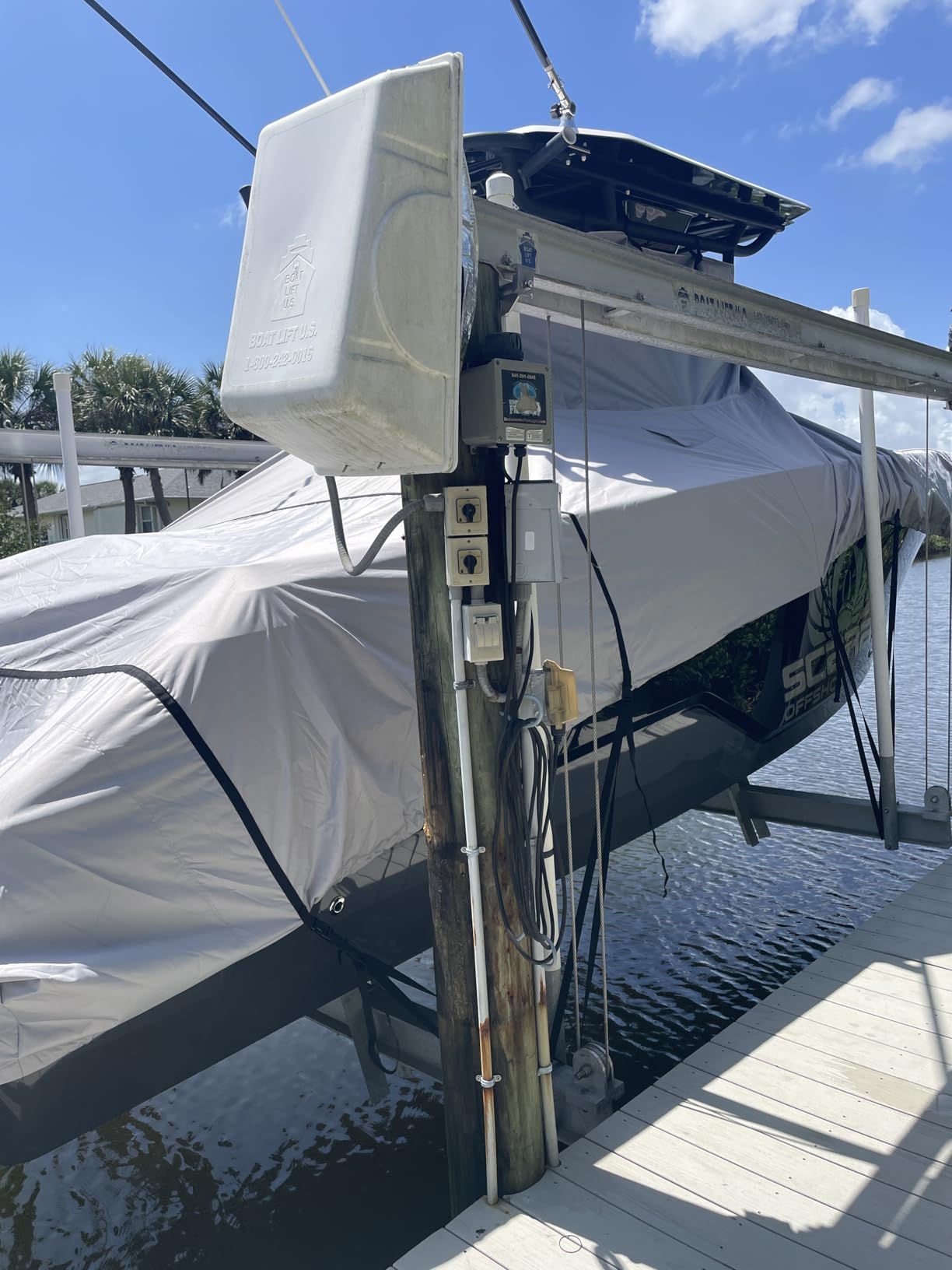 RVMasking Upgraded 1200D T-Top Boat Cover 100% Waterproof Heavy Duty Tear-Resistant Polyester with Motor Cover for Center Console Boat with T TOP Roof, 22'-24' Long Beam Width up to 106