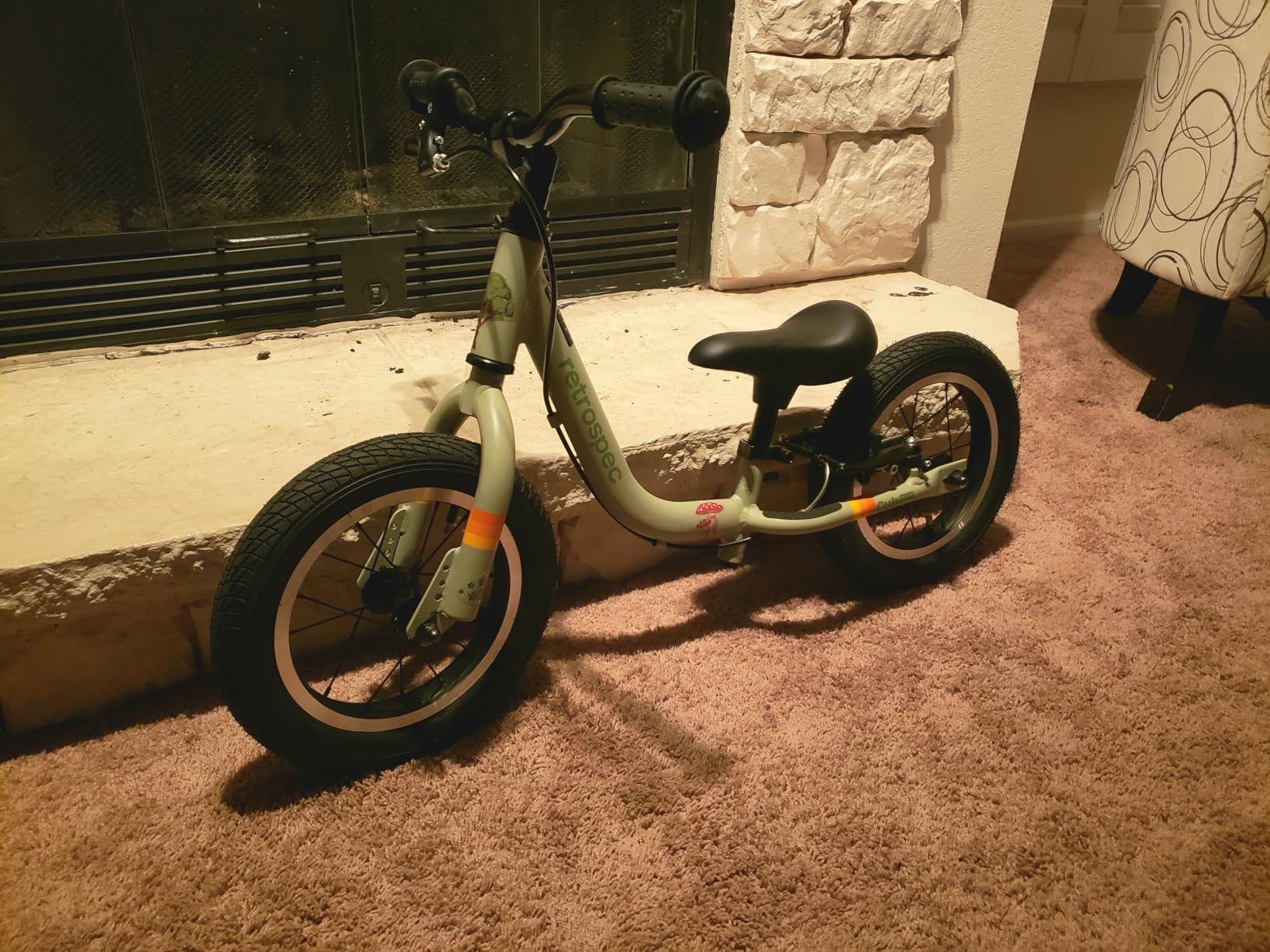 Retrospec Cub Plus Toddler Balance Bike for Boys & Girls Ages 18 Months - 4 Years No Pedals with Lightweight Frame and Adjustable V-Brake, Seat and Handlebar for Kids customer photo 2