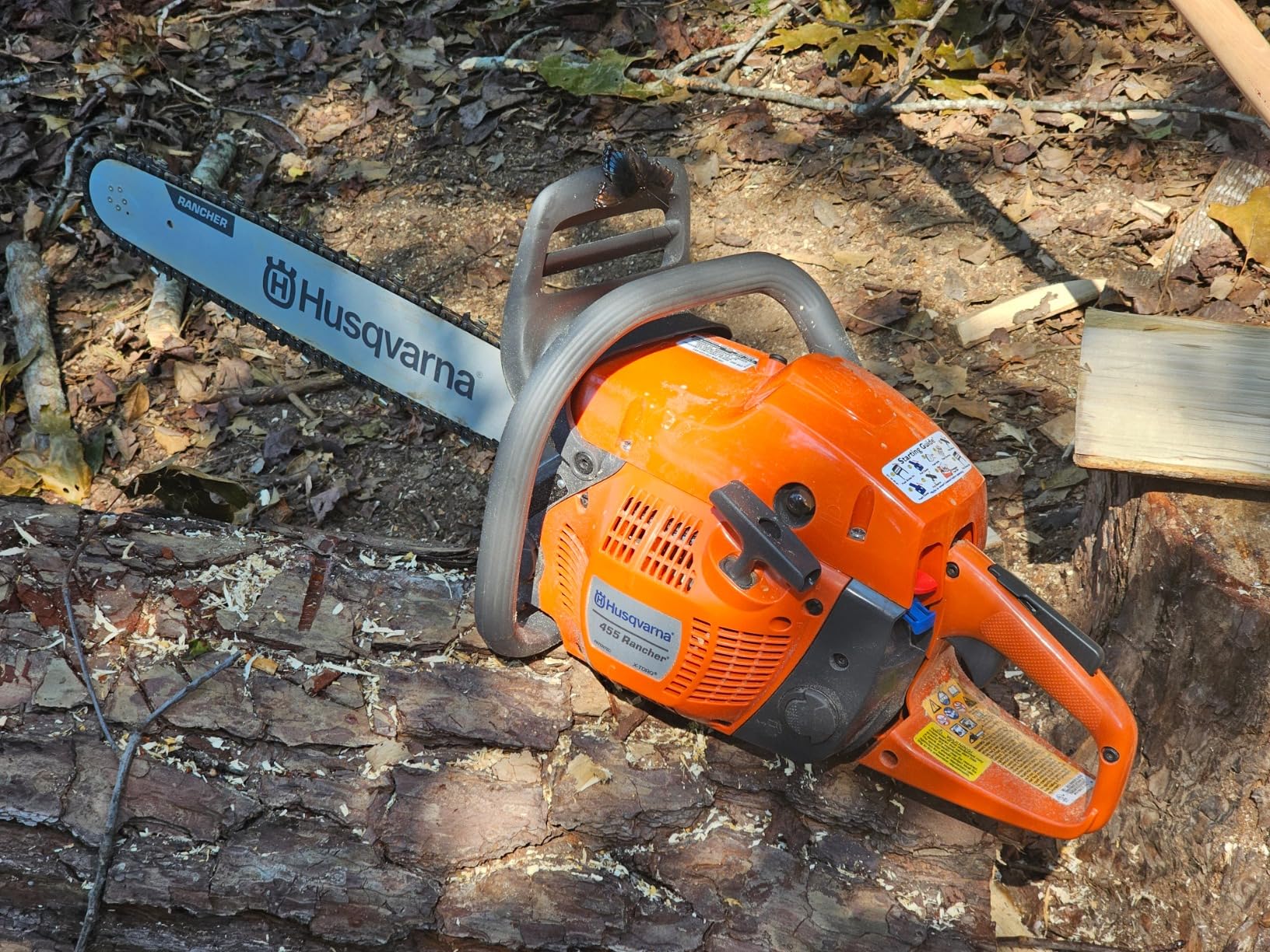Husqvarna 455 Rancher Gas Chainsaw, 55-cc 3.5-HP, 2-Cycle X-Torq Engine, 20 Inch Chainsaw with Automatic Oiler, For Wood Cutting, Tree Trimming customer photo 1
