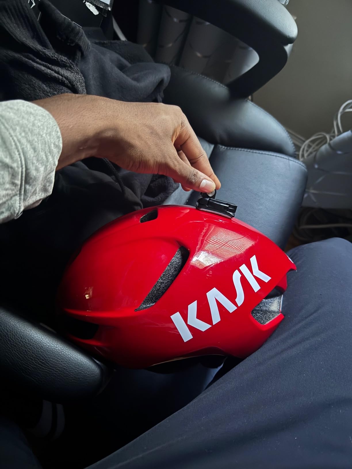 Kask Utopia Y Bike Helmet - Aerodynamic, Road Cycling & Triathlon Helmet for Speed customer photo 2