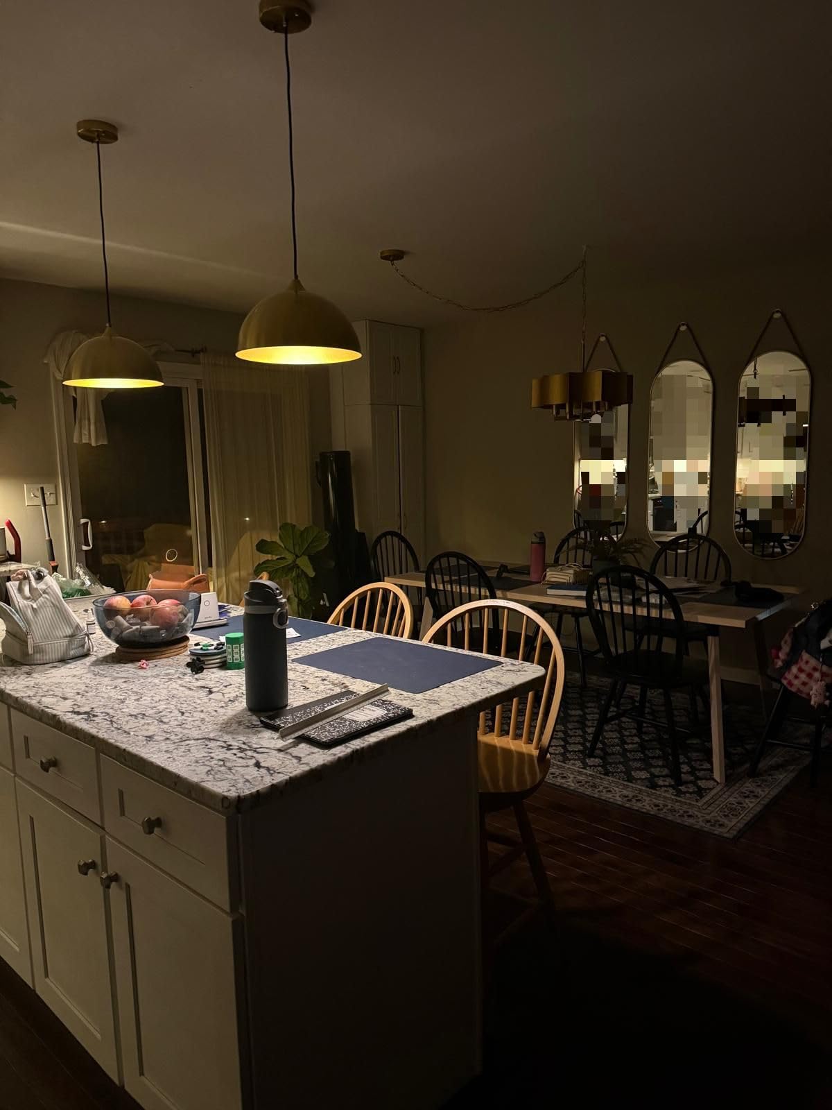 Farmhouse Pendant Lighting for Kitchen Island, Black and Gold Dome Pendant Light Fixtures, Industrial Hanging Ceiling Light for Dining Room Foyer Cafe Kitchen Sink, 2 Pack customer photo 2