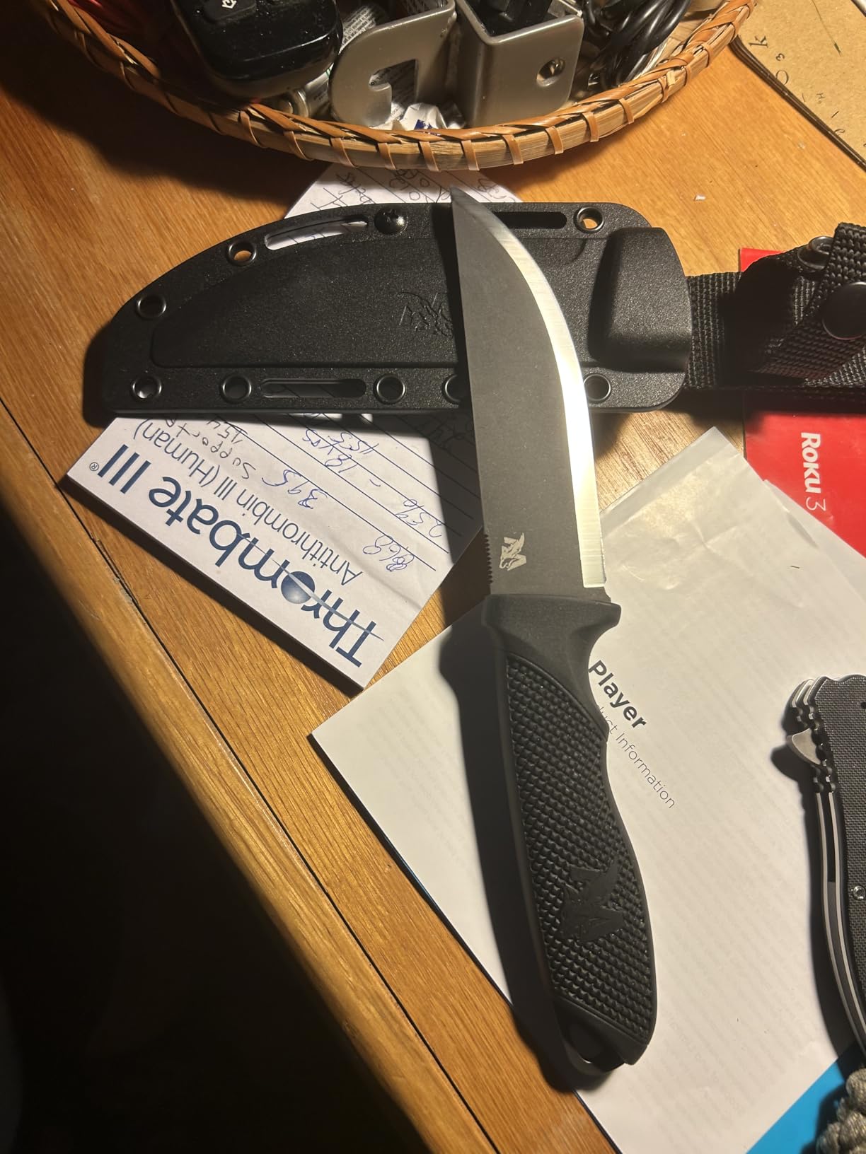 ODENWOLF W-SCANDI Full Tang Survival Knife with Sheath - Stylish Tactical Fixed Blade - Made of D2 Steel - Bushcraft and Camping Knife Survival customer photo 1