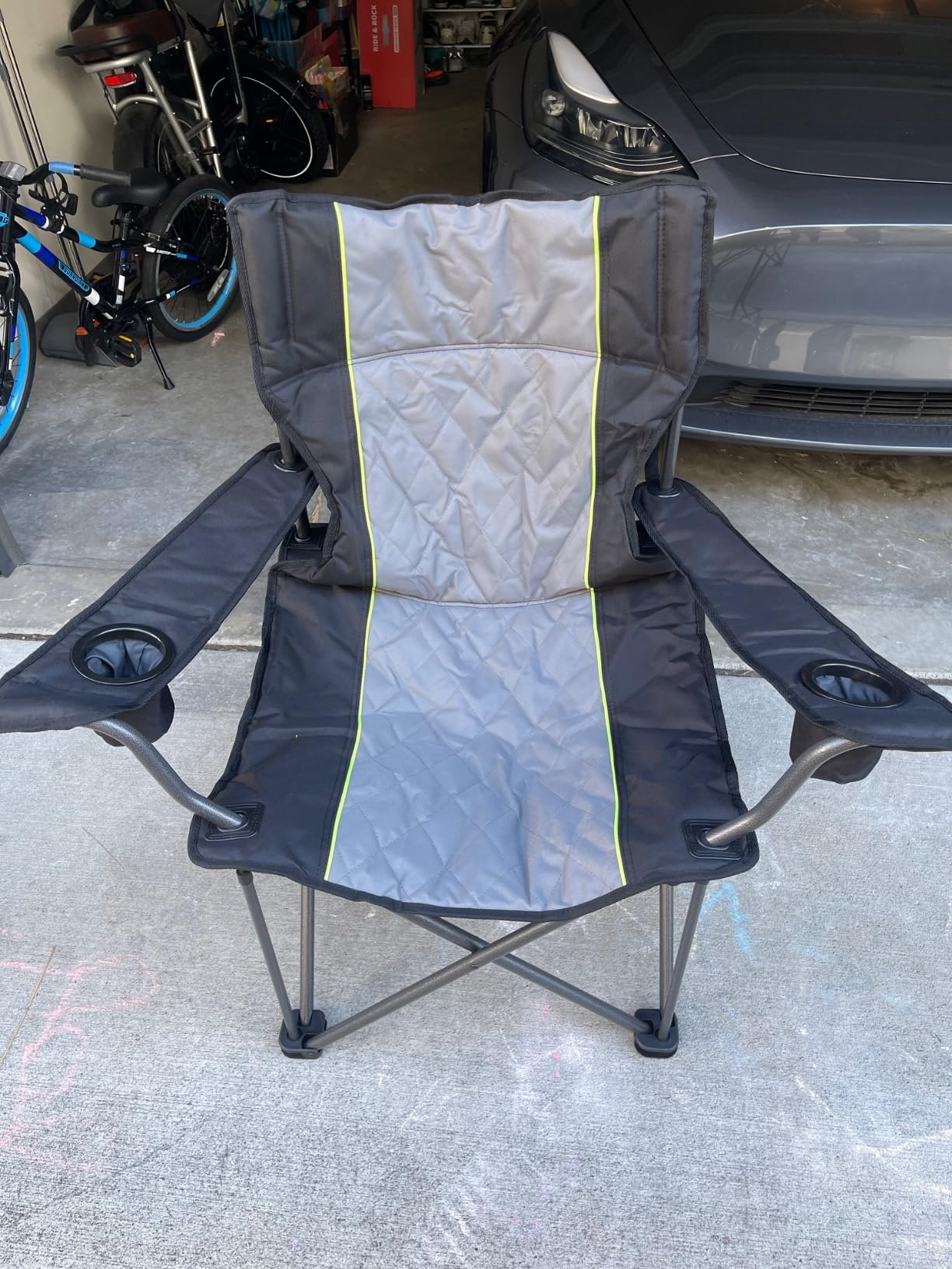 Outdoor Large Camping Chairs for Adults, Heavy Duty Camp Chair Support 800lbs, King Kong Folding Chairs with Padded and Pocket for Outside, Sports, Lawn customer photo 1