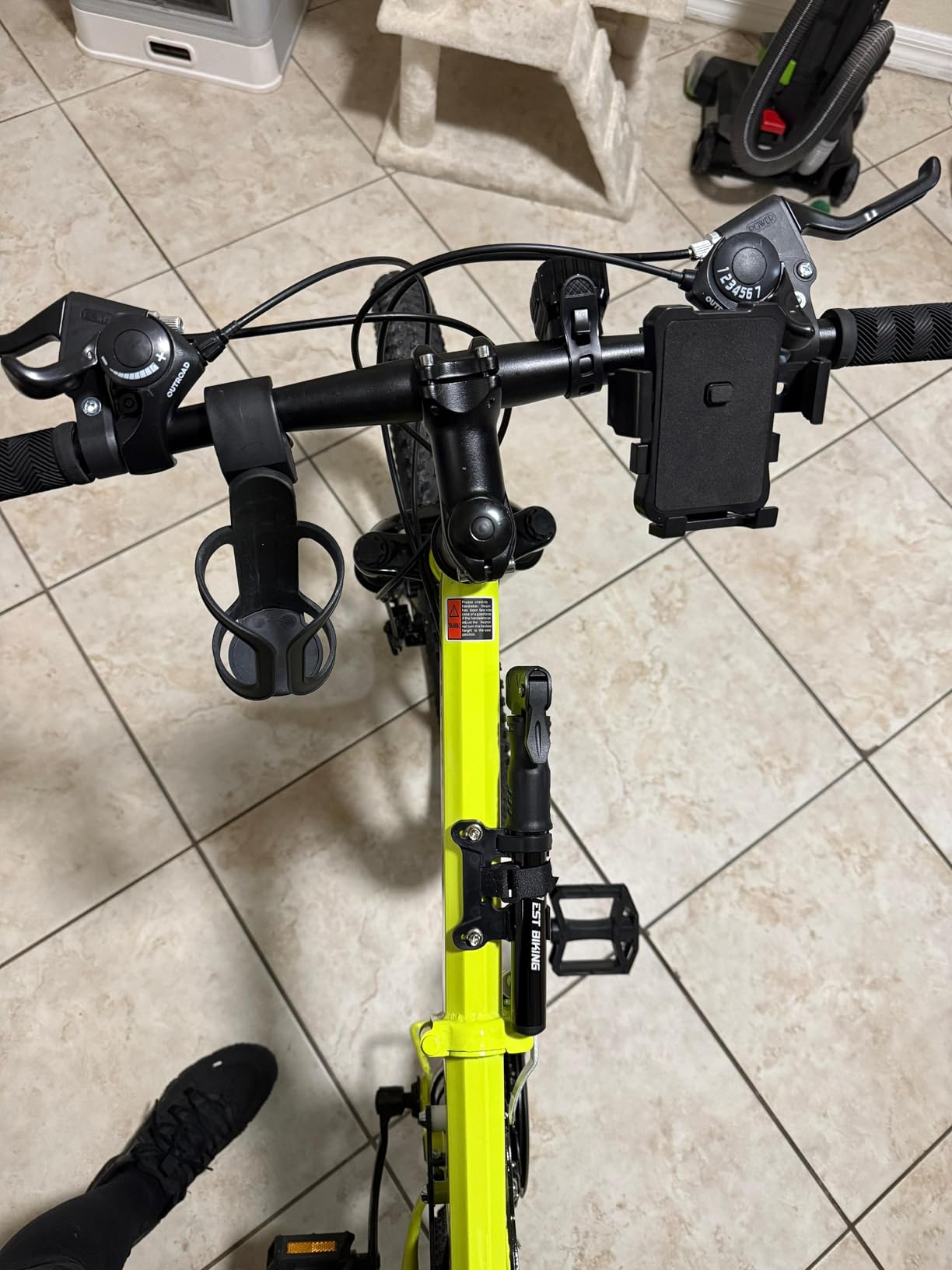 Bicycle Pump Mini Bike Pump - Aluminum Alloy Cycle Pump for Presta & Schrader Valve, Portable Lightweight Bike Tyre Pump Fast Tyre Inflation Mini Air Pump for Mountain Road Bike Ball Pump customer photo 2