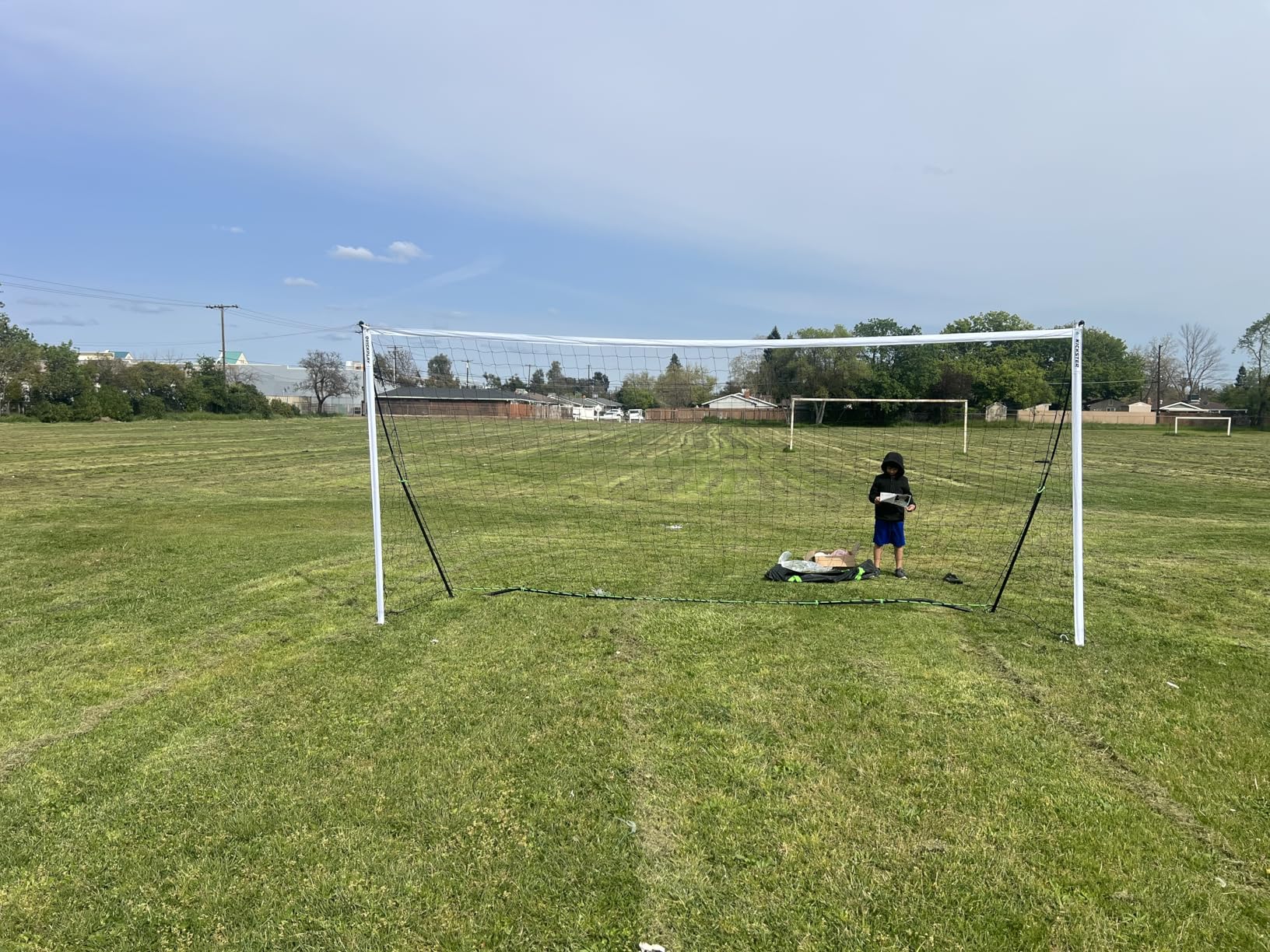 QUICKPLAY Kickster Soccer Goal Range - Ultra Portable | Quick and Easy Set Up | Includes Net and Carry Bag | Available in 7 Sizes | Backyard Soccer Net for Kids & Adults [Single Goal] customer photo 1