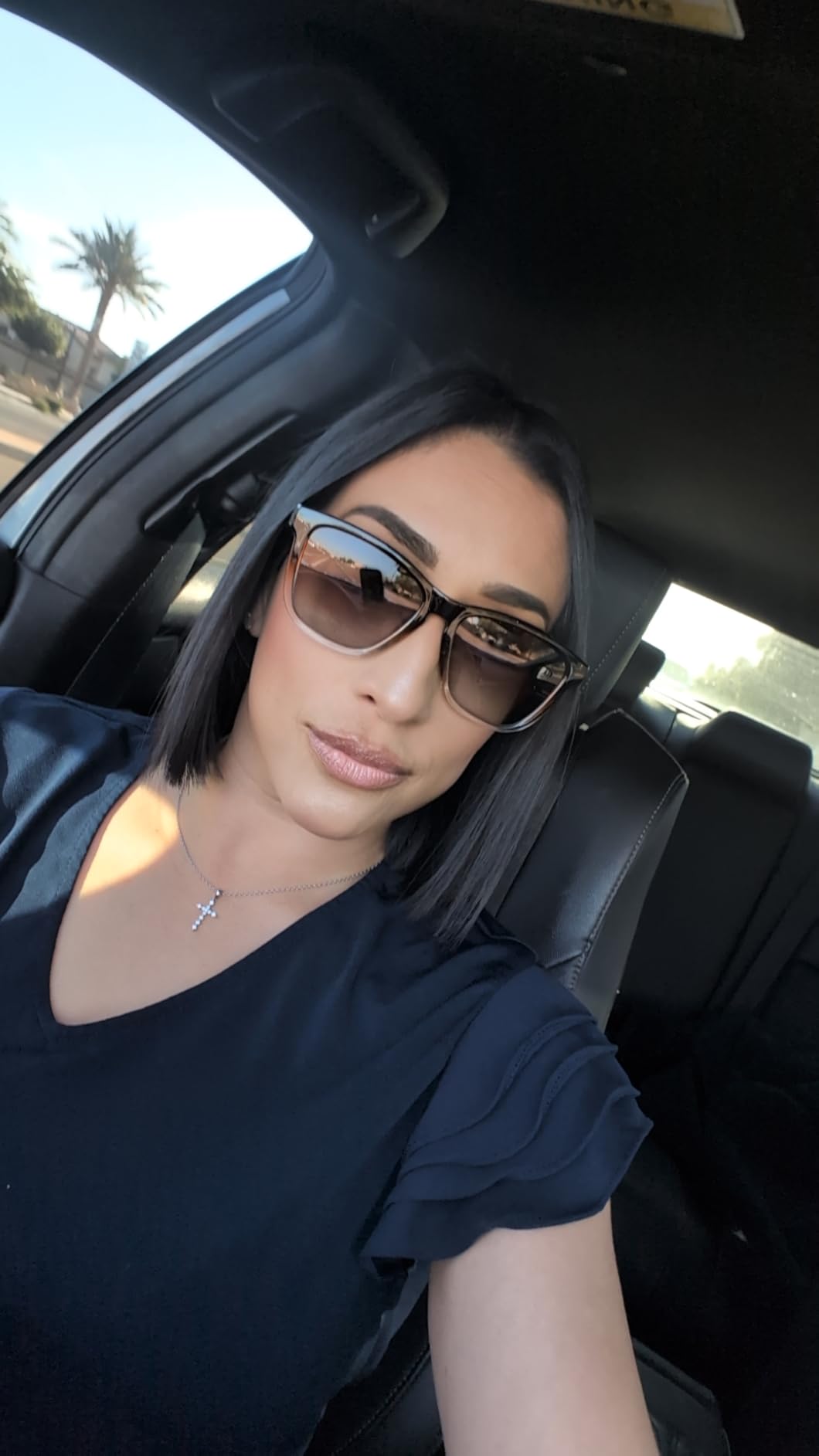 Sunglasses Womens Polarized Sunglasses for Women Trendy Designer Mirrored UV400 Protection Sun Glasses customer photo 2