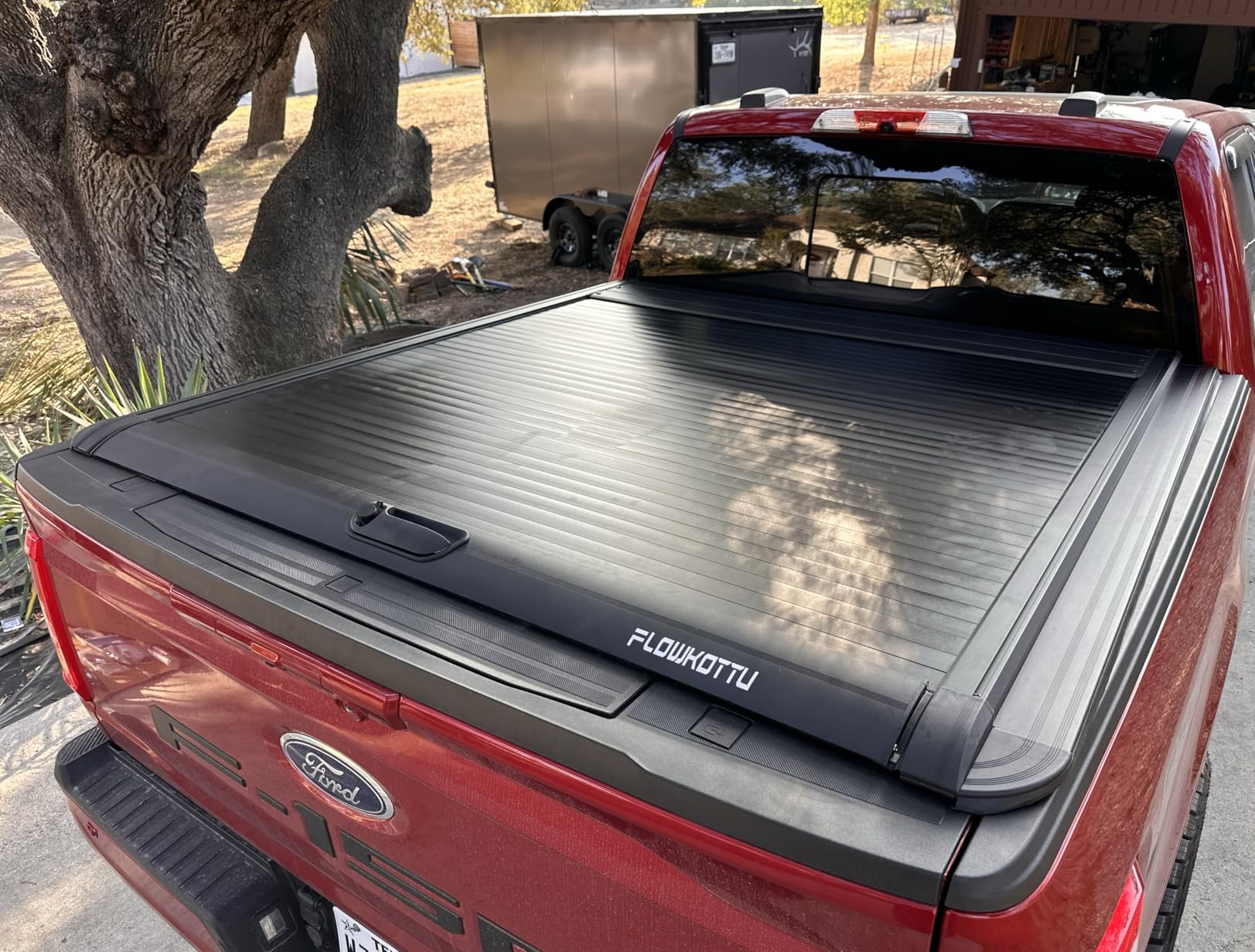 Flowkottu Retractable Hard Tonneau Cover Fits 2015-2026 Ford F-150 Truck Bed (Incl, Lightning/Raptor) (5.5 FT) customer photo 1