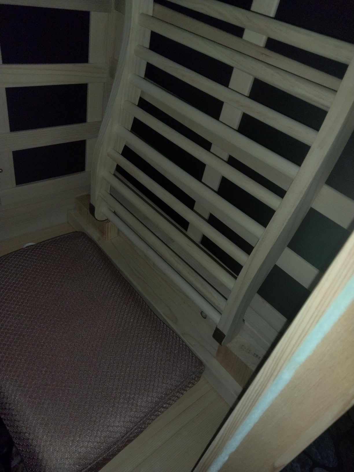 OUTEXER Far Infrared Sauna Home Sauna Spa Room Canadian Hemlock Wood 1200W Indoor Saunas Low EMF 110V with 7 Color Light and Tempered Glass Door, Room: 35.2 * 27.6 * 61.6Inch customer photo 2