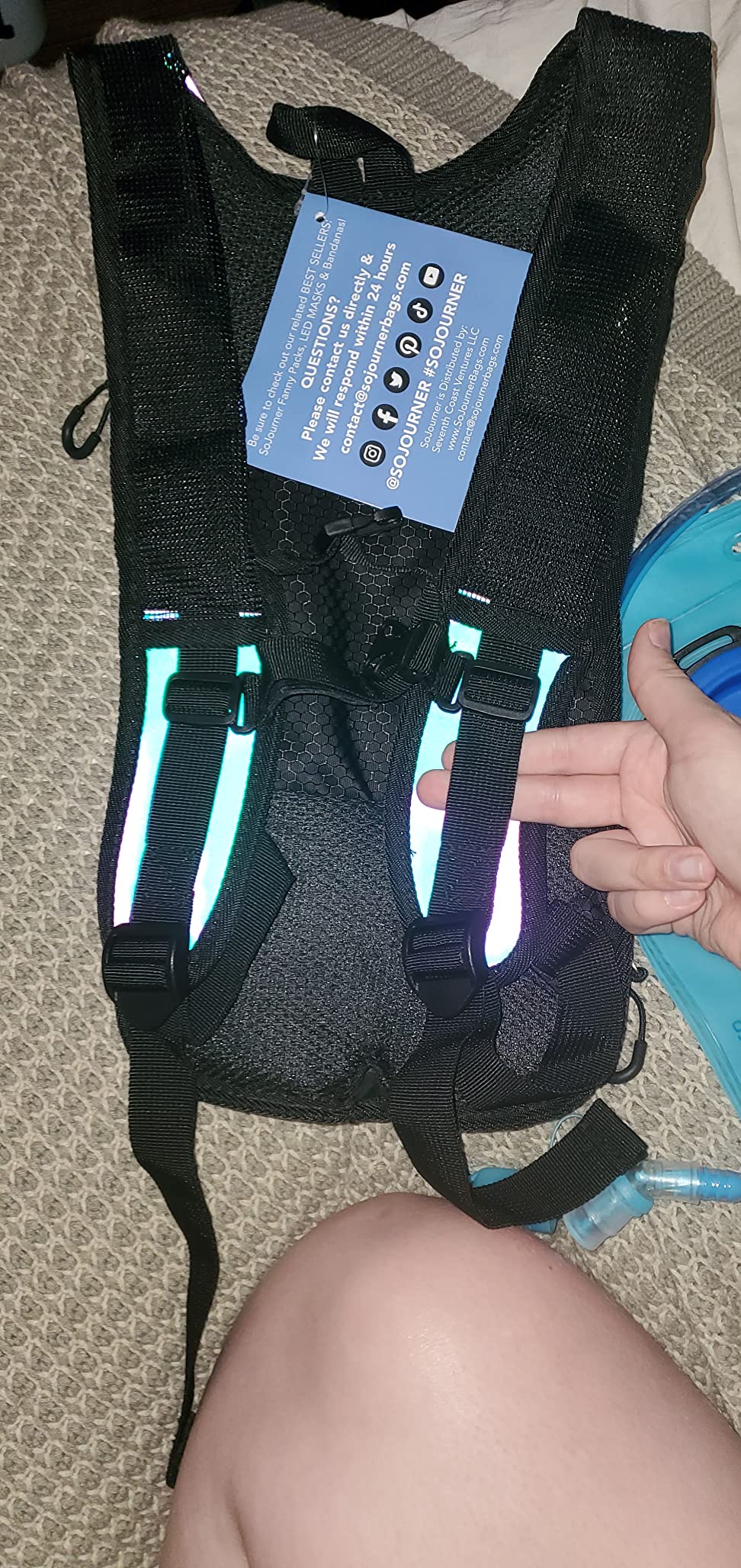 Sojourner Rave Hydration Pack - Hydration Backpack - Hydropack with 2L Bladder - Water Backpack for Festivals, Hiking, Running, Biking and More customer photo 2