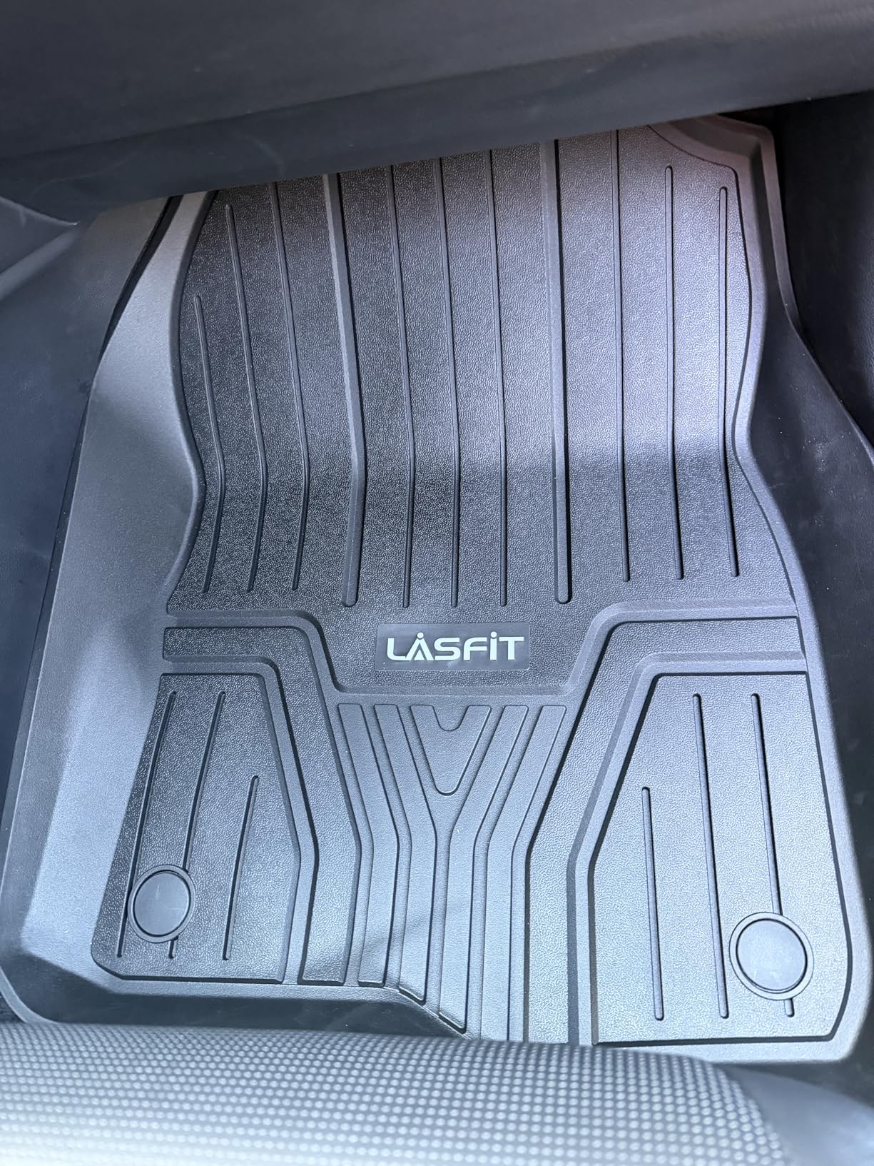LASFIT Floor Mats for Honda CR-V 2026 2025 2024 2023 (Gasoline & Hybrid & e:FCEV), All Weather TPE Custom Fit Anti-Slip Pet Friendly Car Liners, 1st & 2nd Row Black customer photo 1