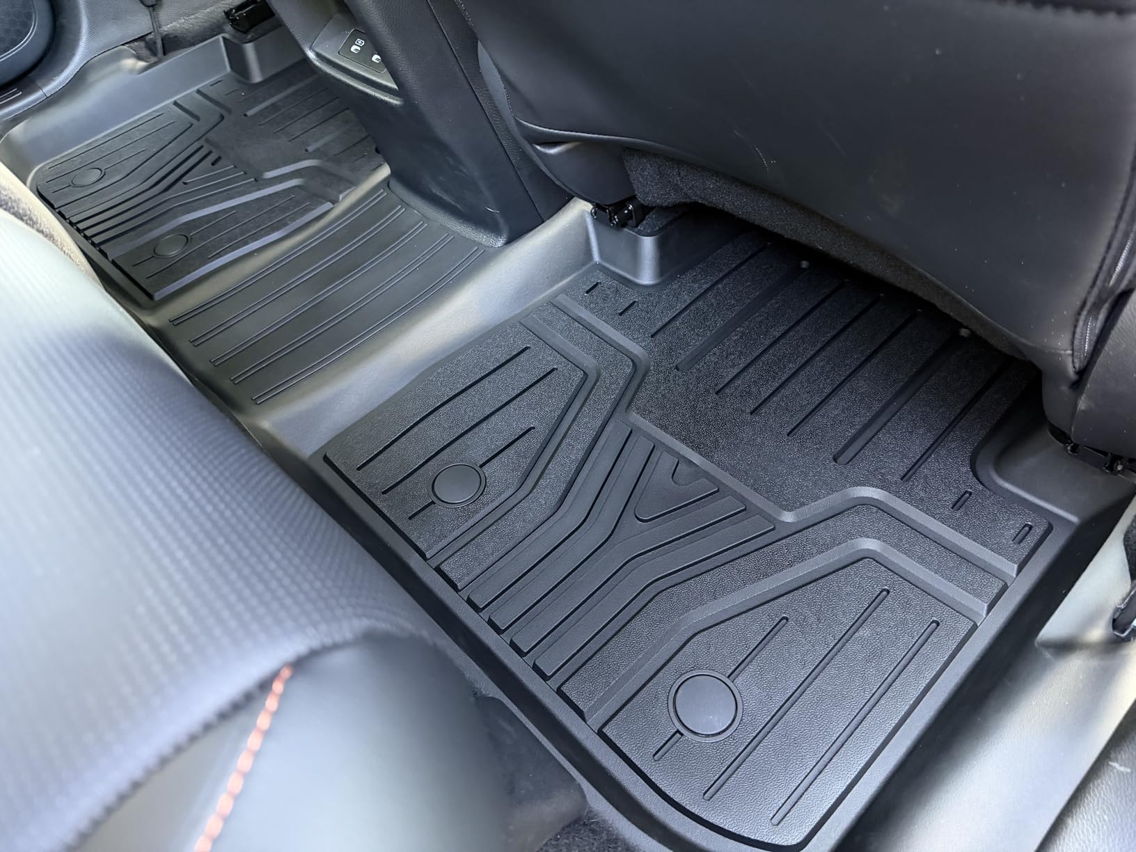 LASFIT Floor Mats for Honda CR-V 2026 2025 2024 2023 (Gasoline & Hybrid & e:FCEV), All Weather TPE Custom Fit Anti-Slip Pet Friendly Car Liners, 1st & 2nd Row Black customer photo 2