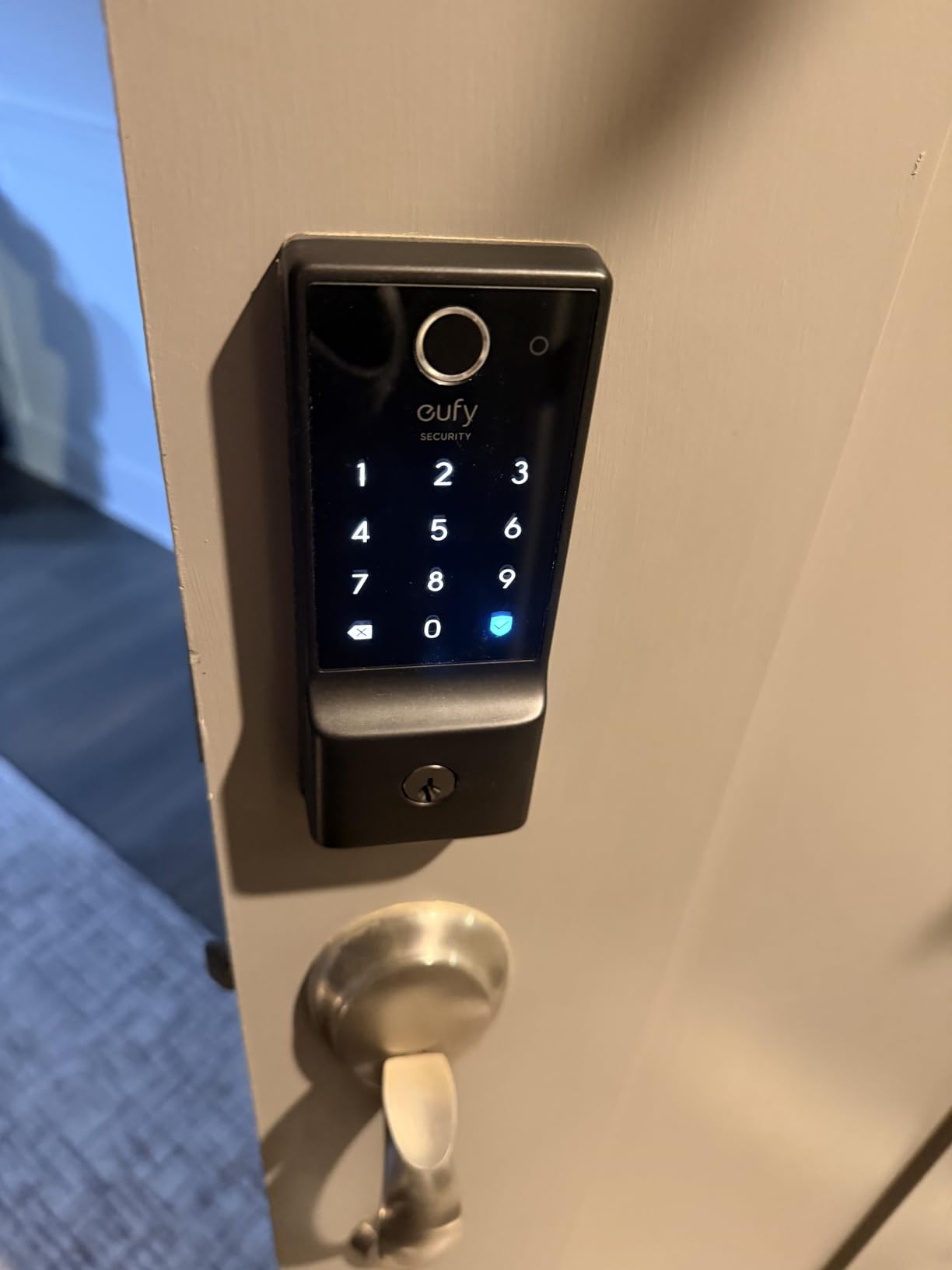 eufy Security Smart Lock C220, Fingerprint Keyless Entry Door Lock, Built-in Wi-Fi, App Remote Control, Front Door Smart Lock Deadbolt customer photo 1