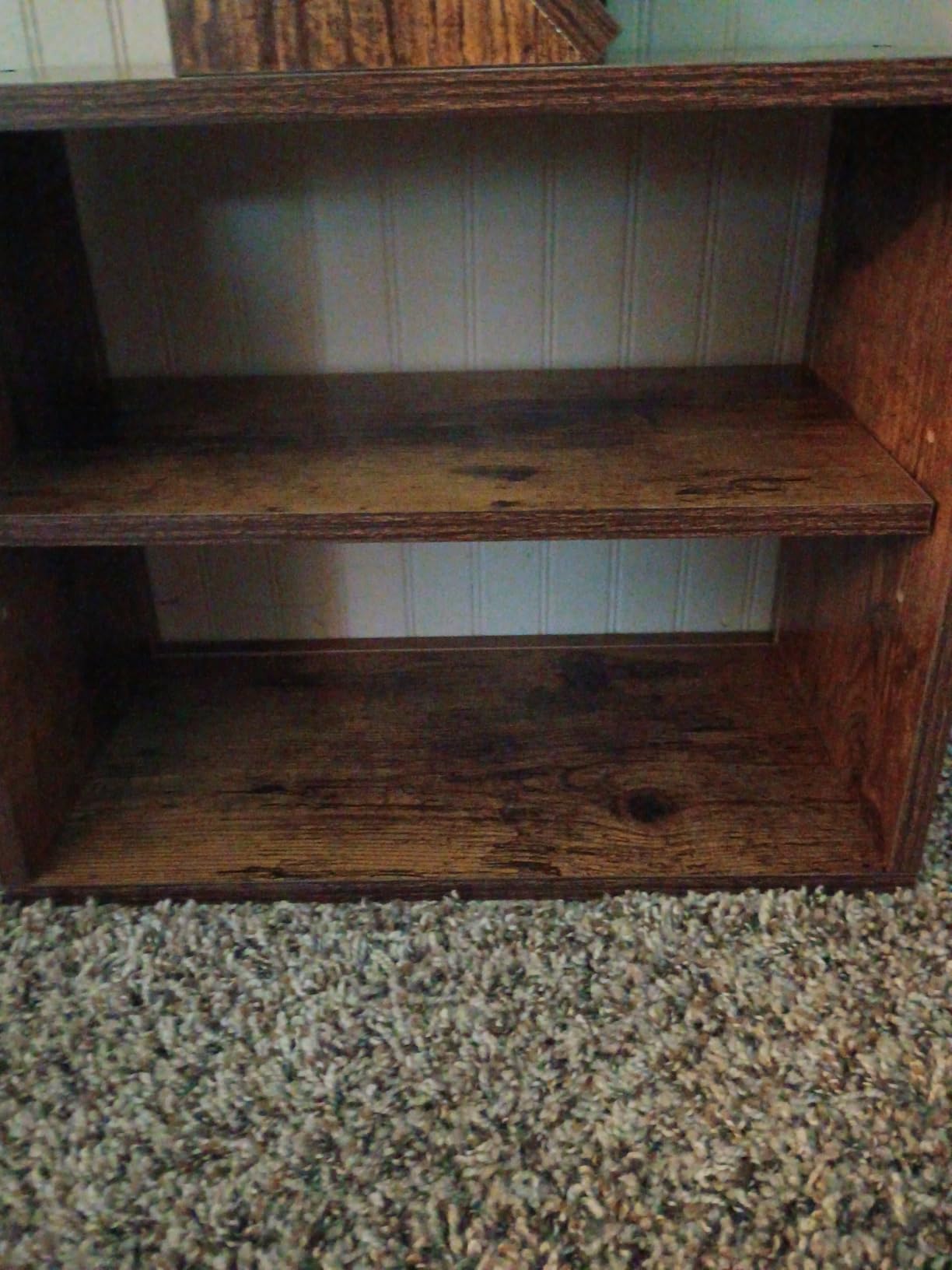 SUNMORY 6 Tier Tree Bookshelf, Small Bookcase with Storage Cabinet, Modern Tall Narrow Bookshelves Organizer, Floor Standing Book Shelf for Bedroom/Living Room/Home Office/Corner, Rustic Brown customer photo 2