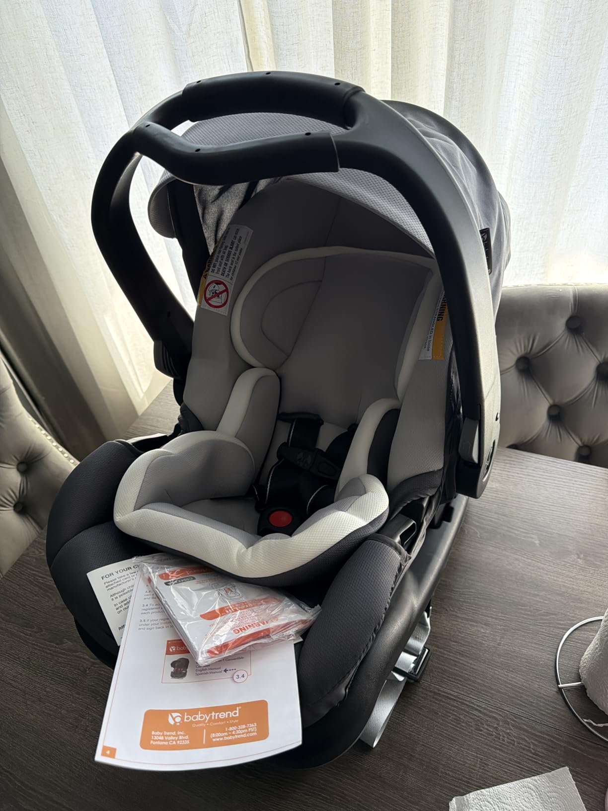 Baby Trend Secure-Lift Infant Car Seat, Dash Black - Compact Lightweight Carrier, Infant Comfort Cushioning, Adjustable Harness Fit customer photo 1