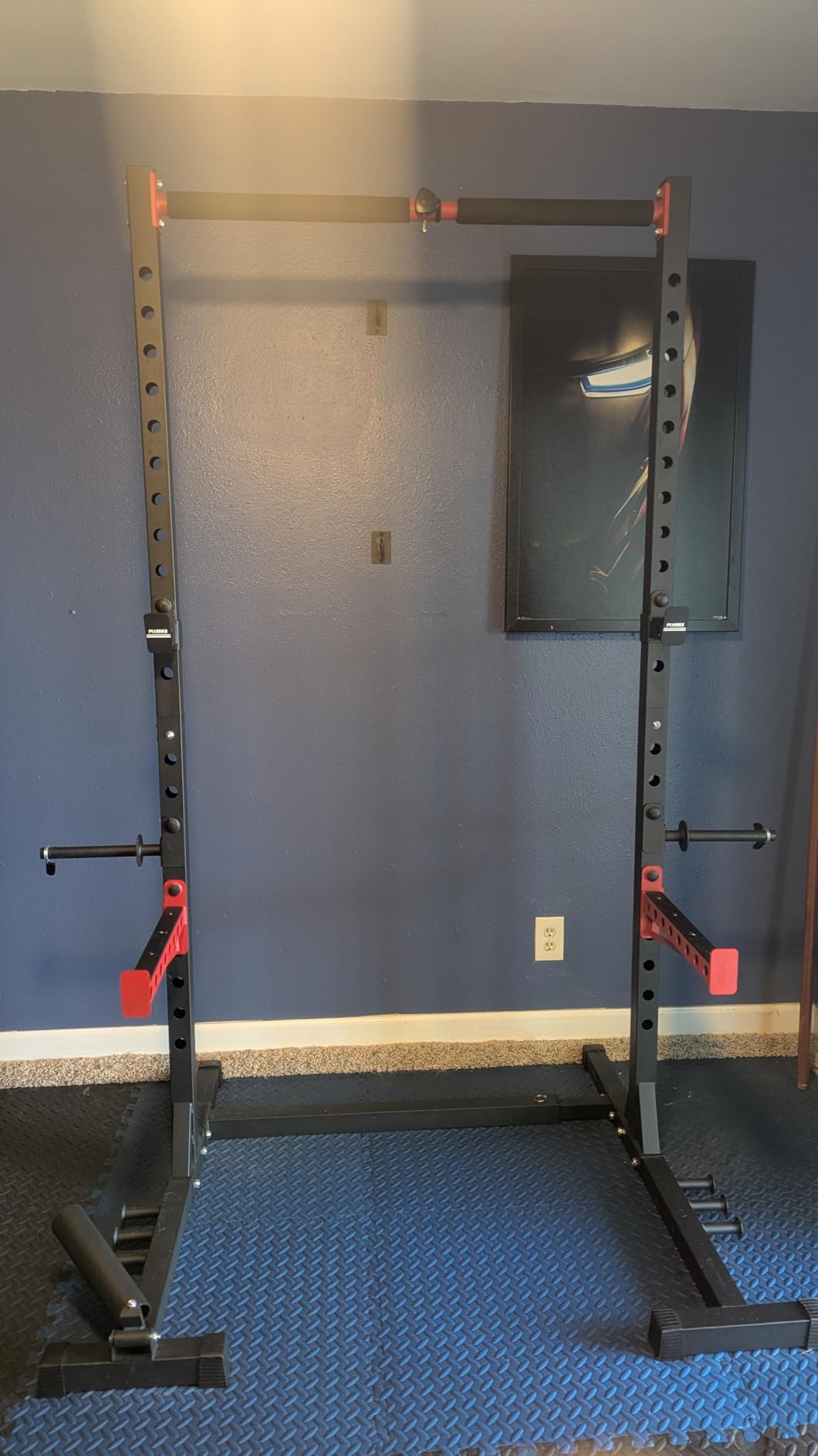 FLYBIRD SR1 Squat Rack with Pull-Up Bar, Adjustable Multi-Functional Power Rack customer photo 2